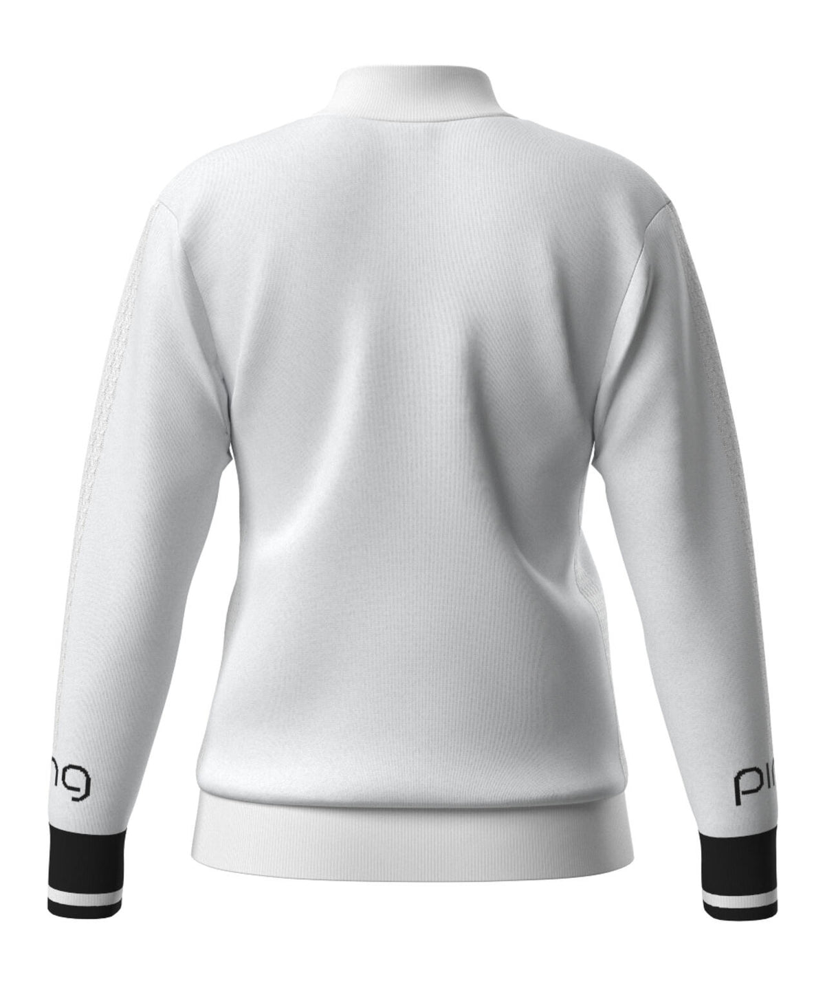 【PING APPAREL】ハーフジップ袖ロゴジャカードニット <LADIES LINE> (LADIES)