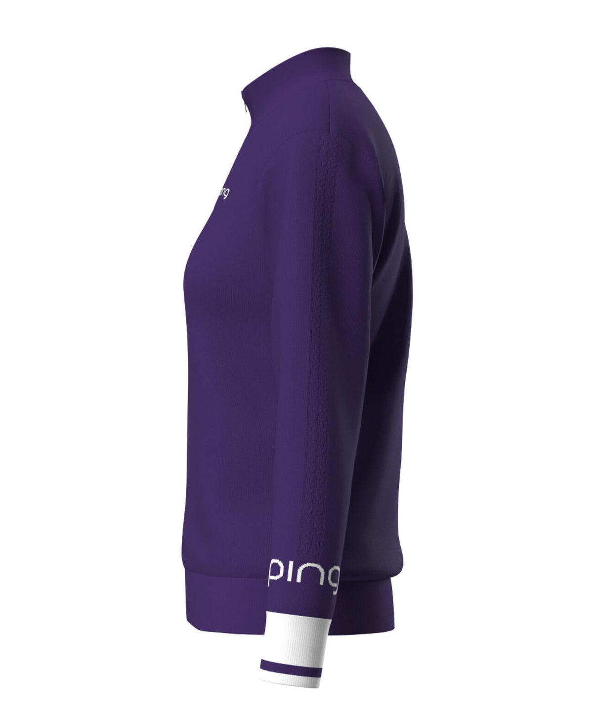 【PING APPAREL】ハーフジップ袖ロゴジャカードニット <LADIES LINE> (LADIES)