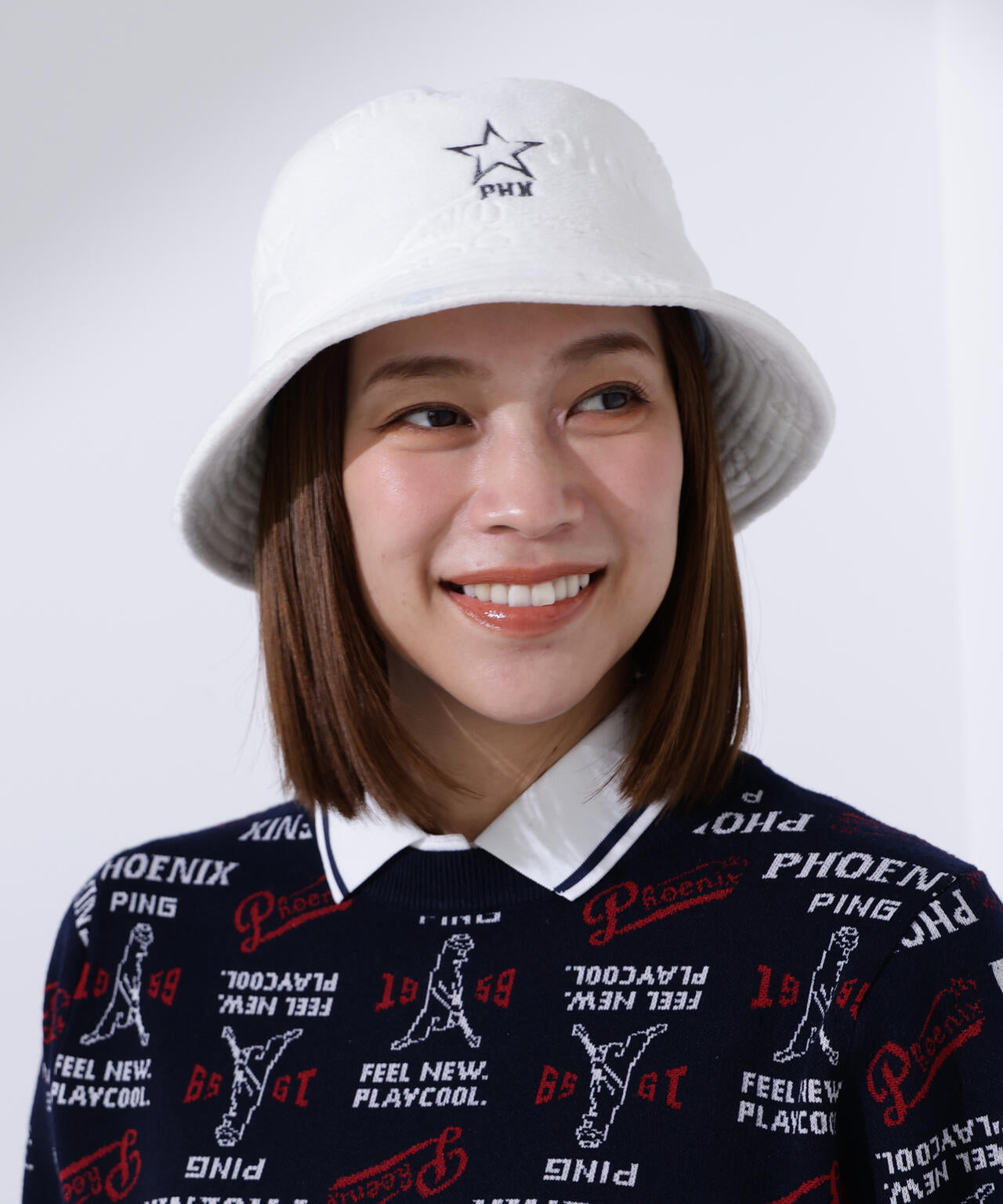 【PING APPAREL】フリースエンボス柄ハット <LADIES LINE> (LADIES)