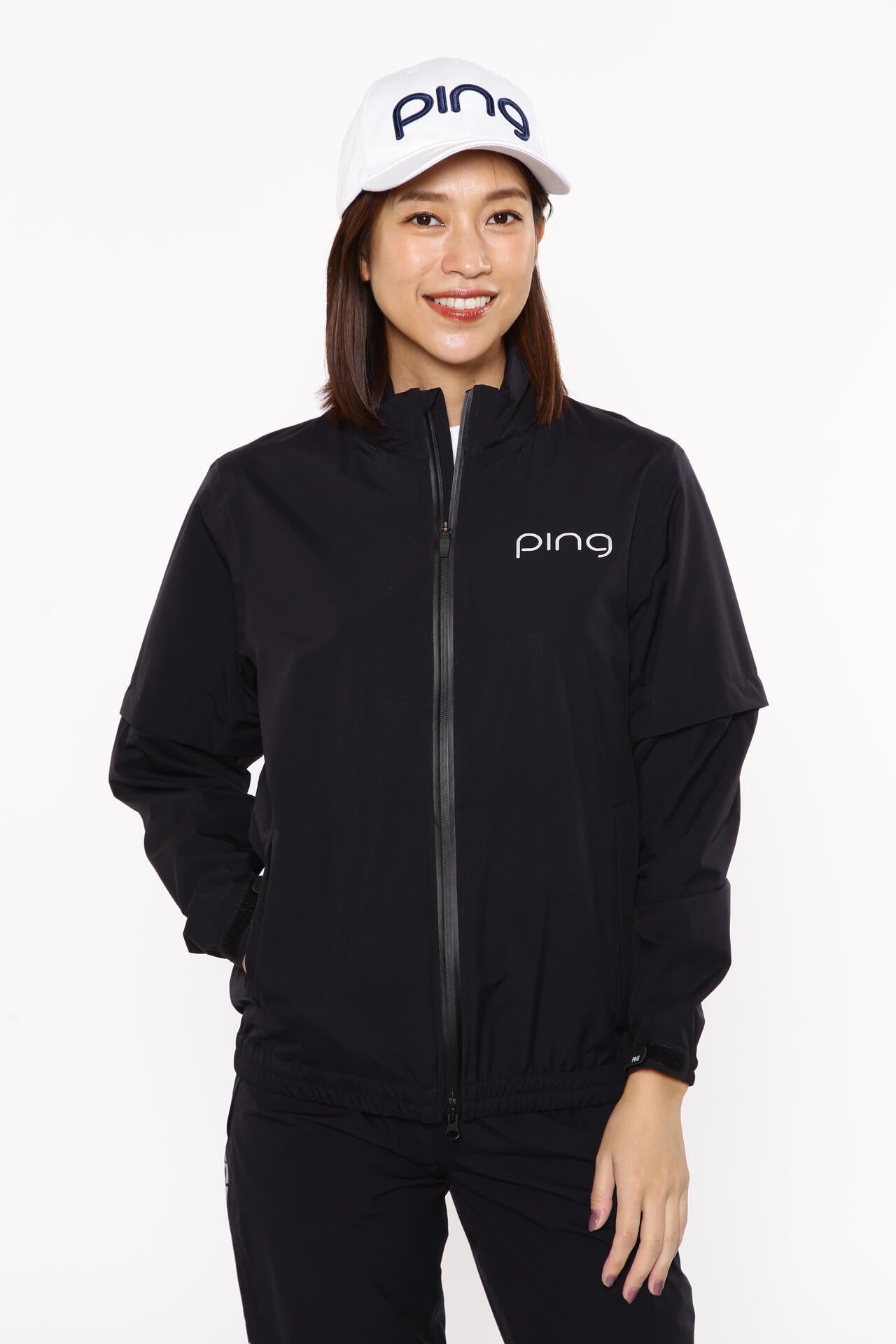 【PING APPAREL】ダーミザクスレインウェアトップ&ボトムセット <GOLD> (LADIES)