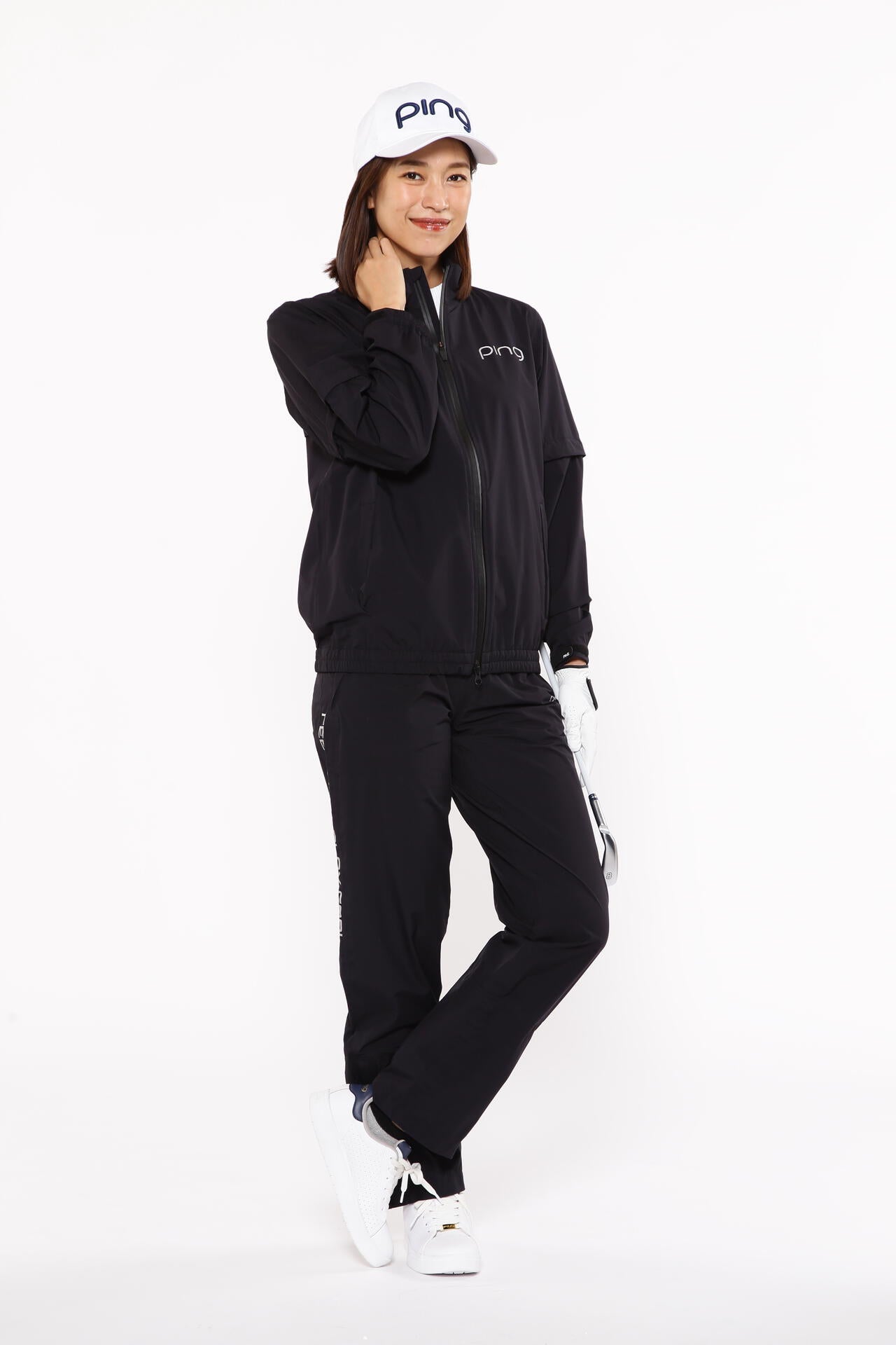 【PING APPAREL】ダーミザクスレインウェアトップ&ボトムセット <GOLD> (LADIES)
