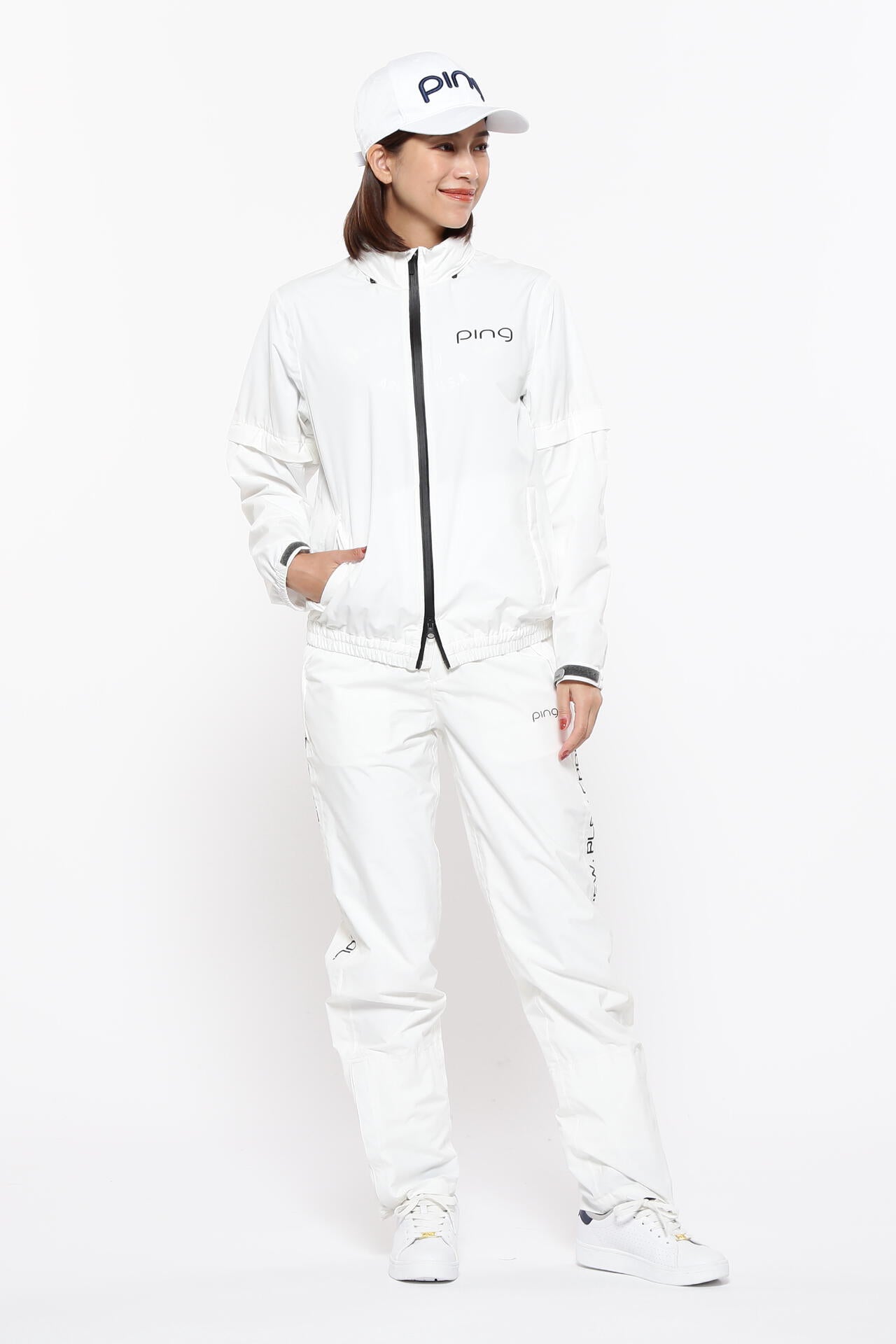【PING APPAREL】ダーミザクスレインウェアトップ&ボトムセット <GOLD> (LADIES)