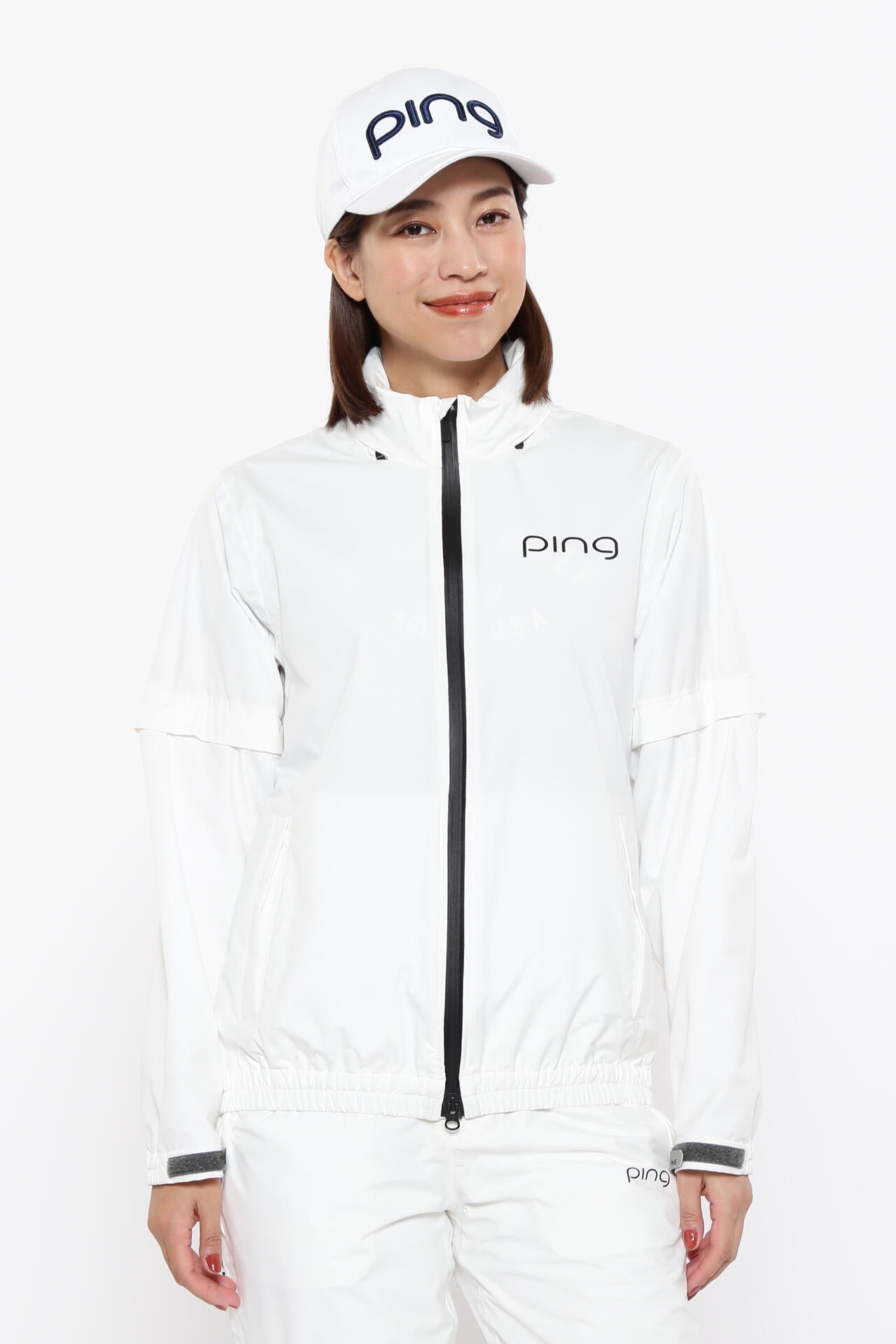 【PING APPAREL】ダーミザクスレインウェアトップ&ボトムセット <GOLD> (LADIES)