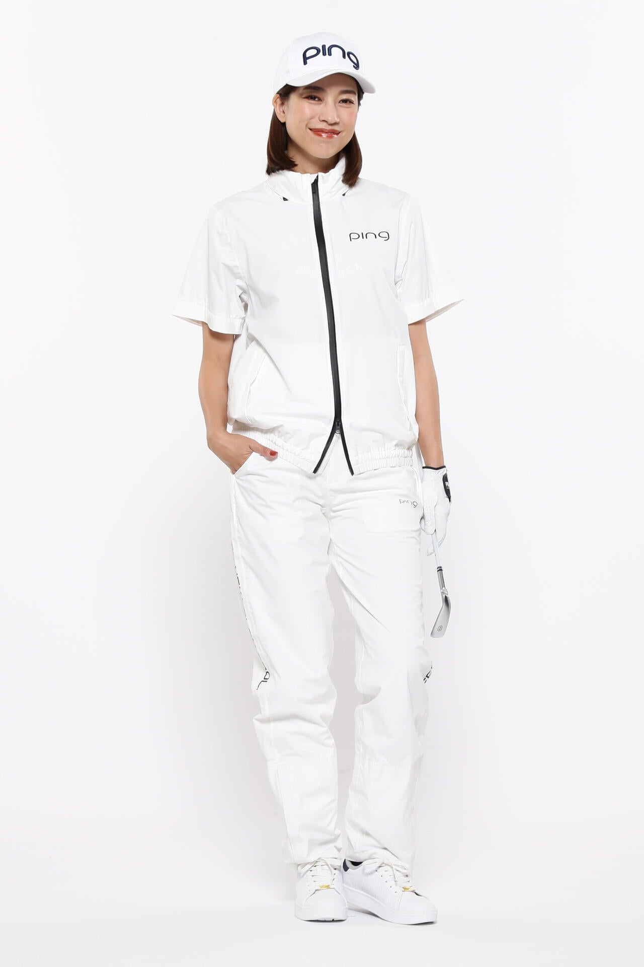 【PING APPAREL】ダーミザクスレインウェアトップ&ボトムセット <GOLD> (LADIES)