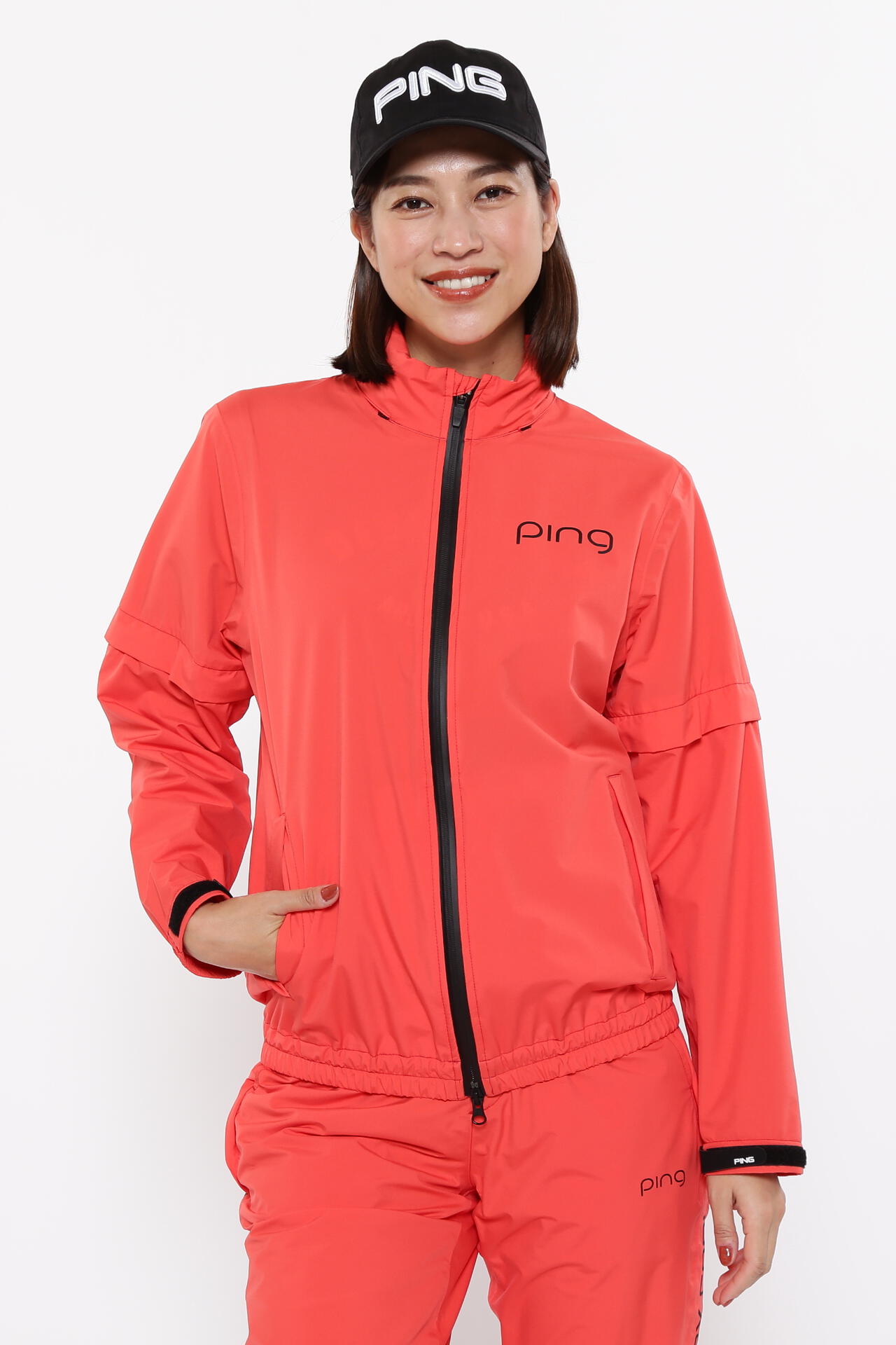 【PING APPAREL】ダーミザクスレインウェアトップ&ボトムセット <GOLD> (LADIES)