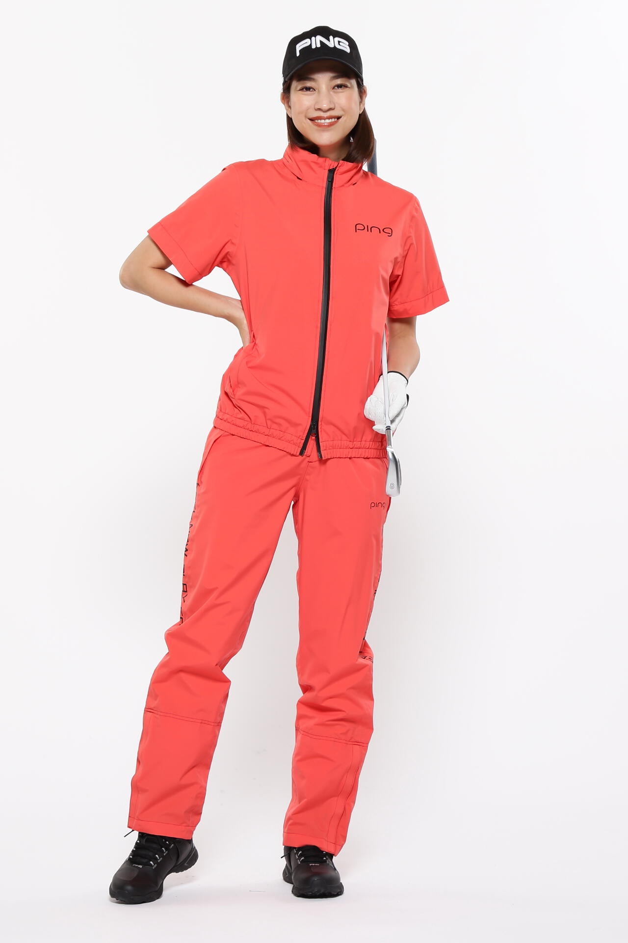 【PING APPAREL】ダーミザクスレインウェアトップ&ボトムセット <GOLD> (LADIES)