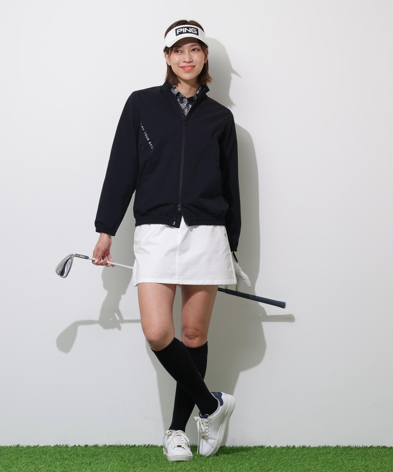 【PING APPAREL】テラエステルストレッチ2WAY撥水ブルゾン <PERFORMANCE> (LADIES)