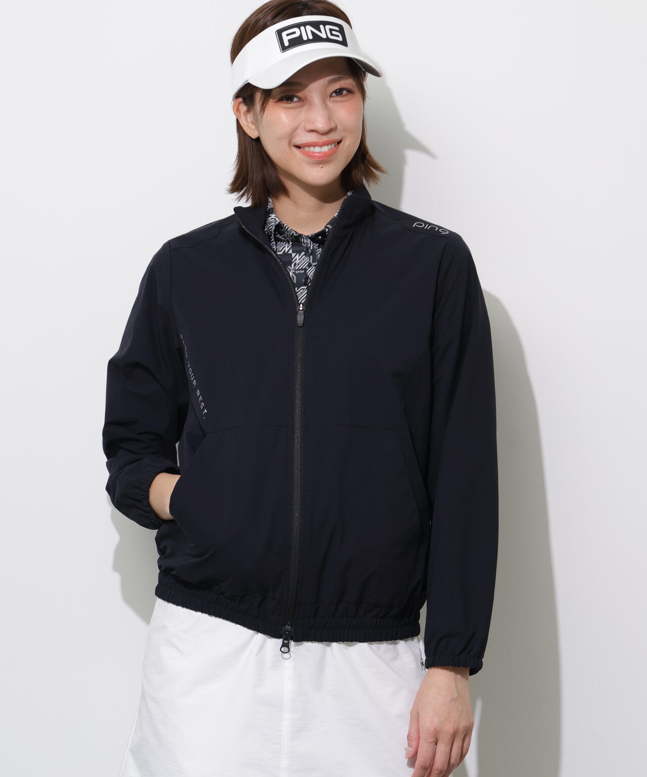 【PING APPAREL】テラエステルストレッチ2WAY撥水ブルゾン <PERFORMANCE> (LADIES)