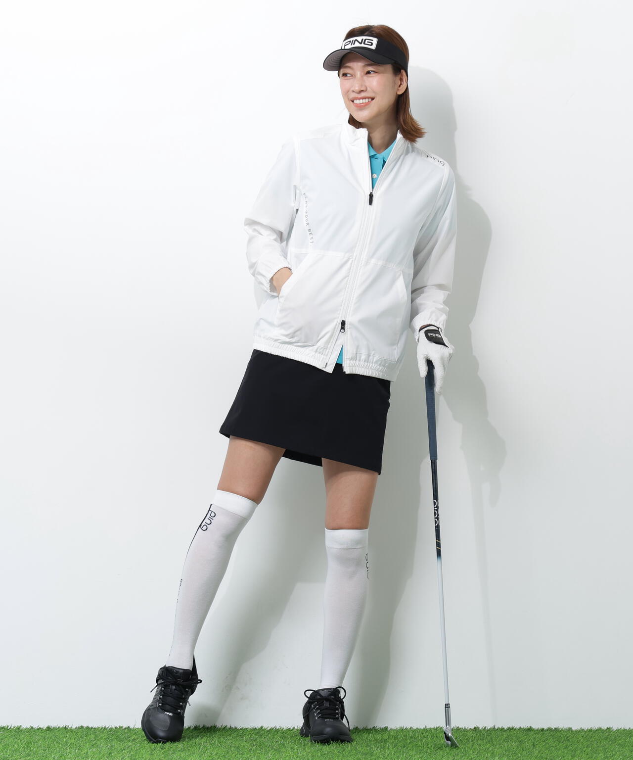 【PING APPAREL】テラエステルストレッチ2WAY撥水ブルゾン <PERFORMANCE> (LADIES)
