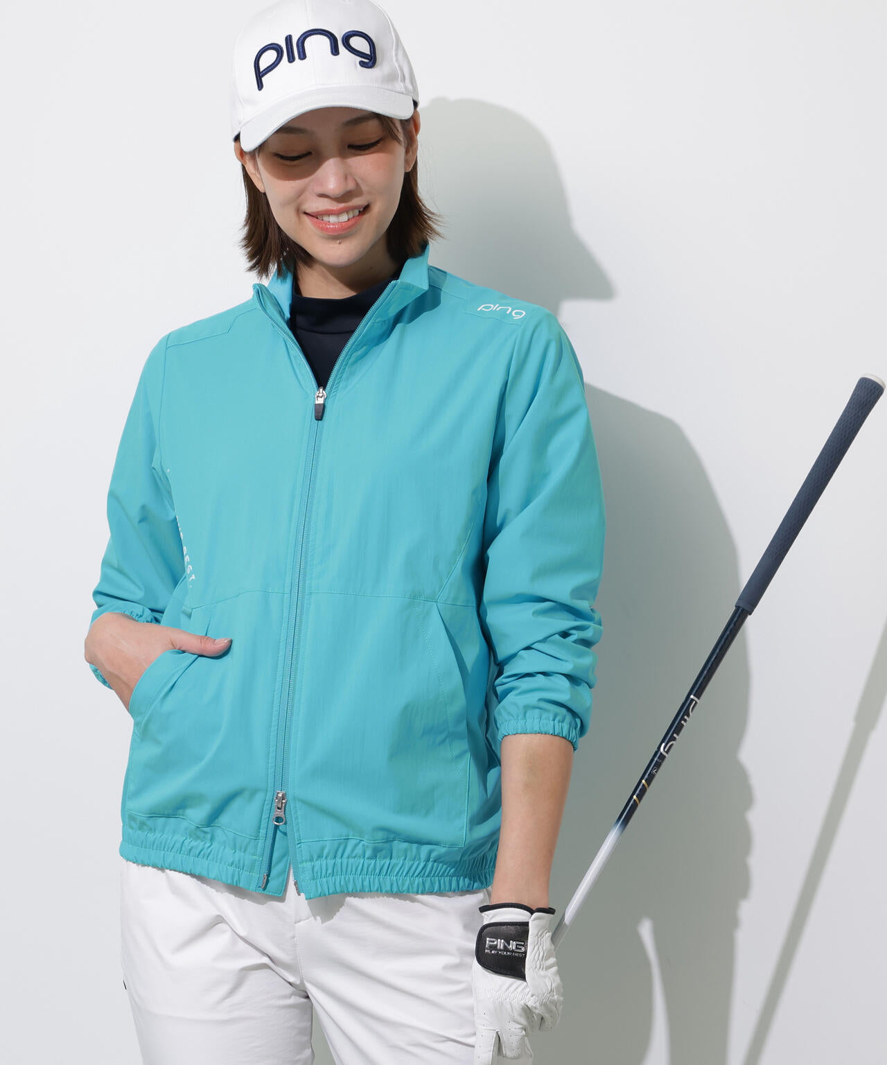 【PING APPAREL】テラエステルストレッチ2WAY撥水ブルゾン <PERFORMANCE> (LADIES)