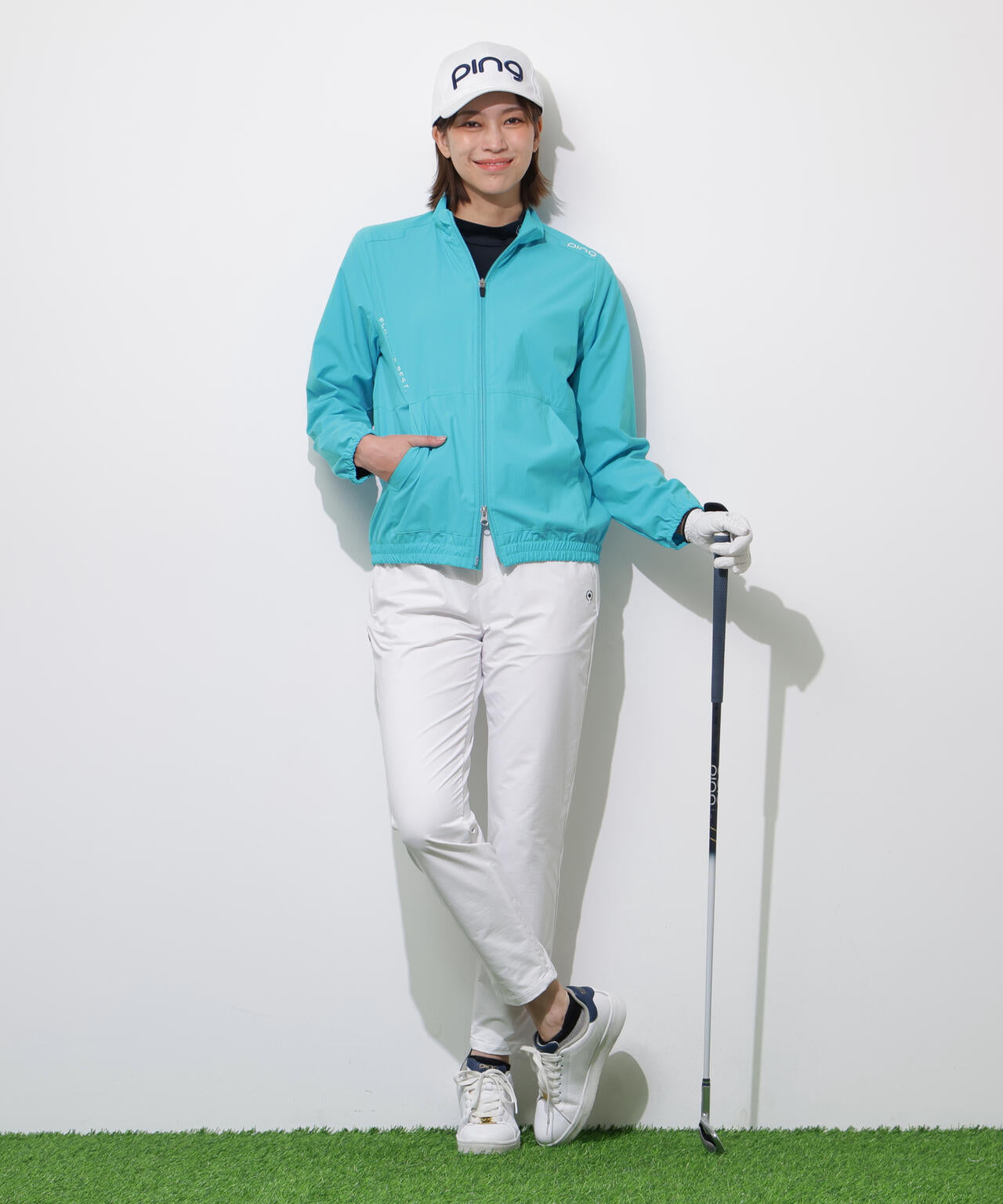 【PING APPAREL】テラエステルストレッチ2WAY撥水ブルゾン <PERFORMANCE> (LADIES)