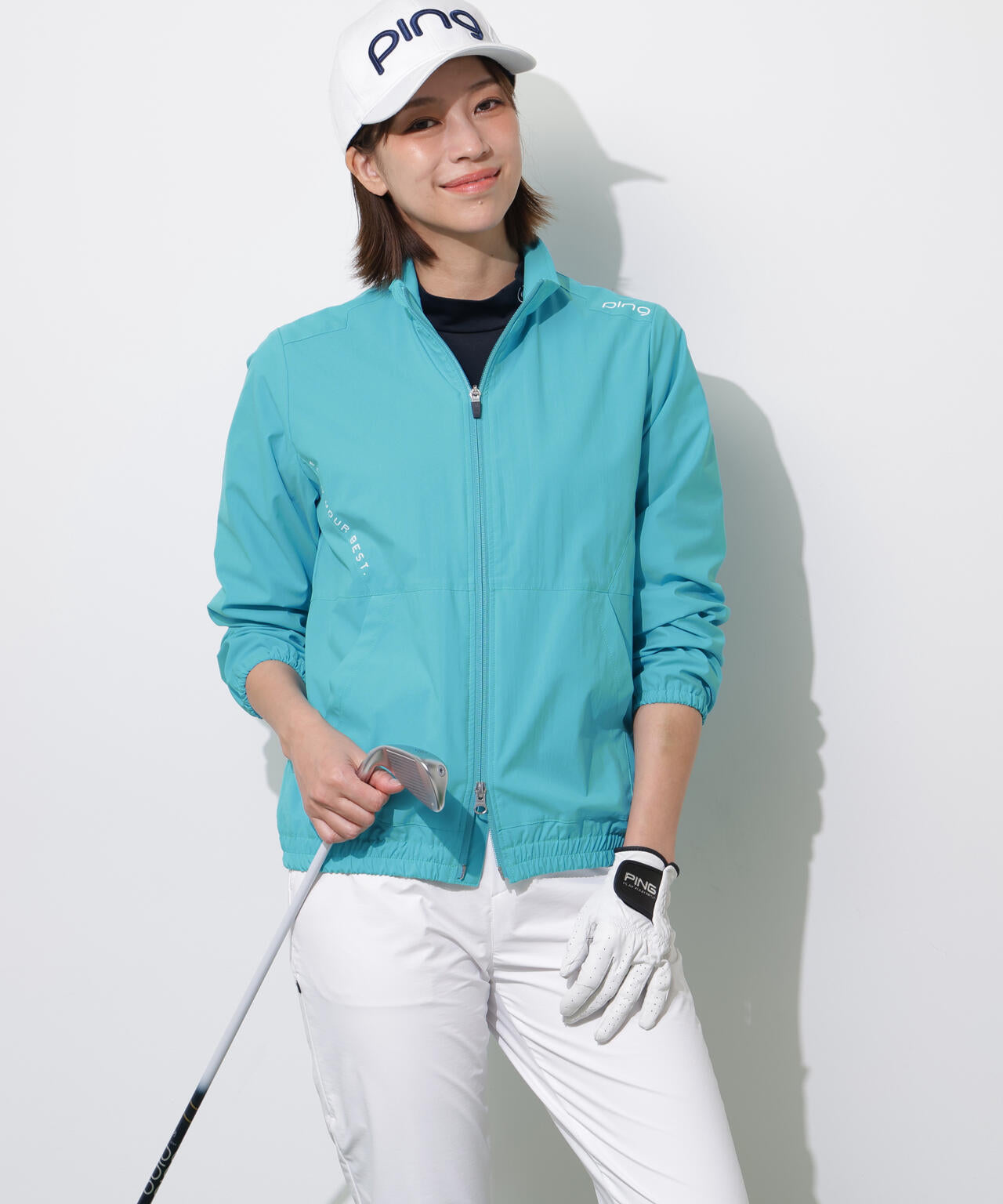 【PING APPAREL】テラエステルストレッチ2WAY撥水ブルゾン <PERFORMANCE> (LADIES)