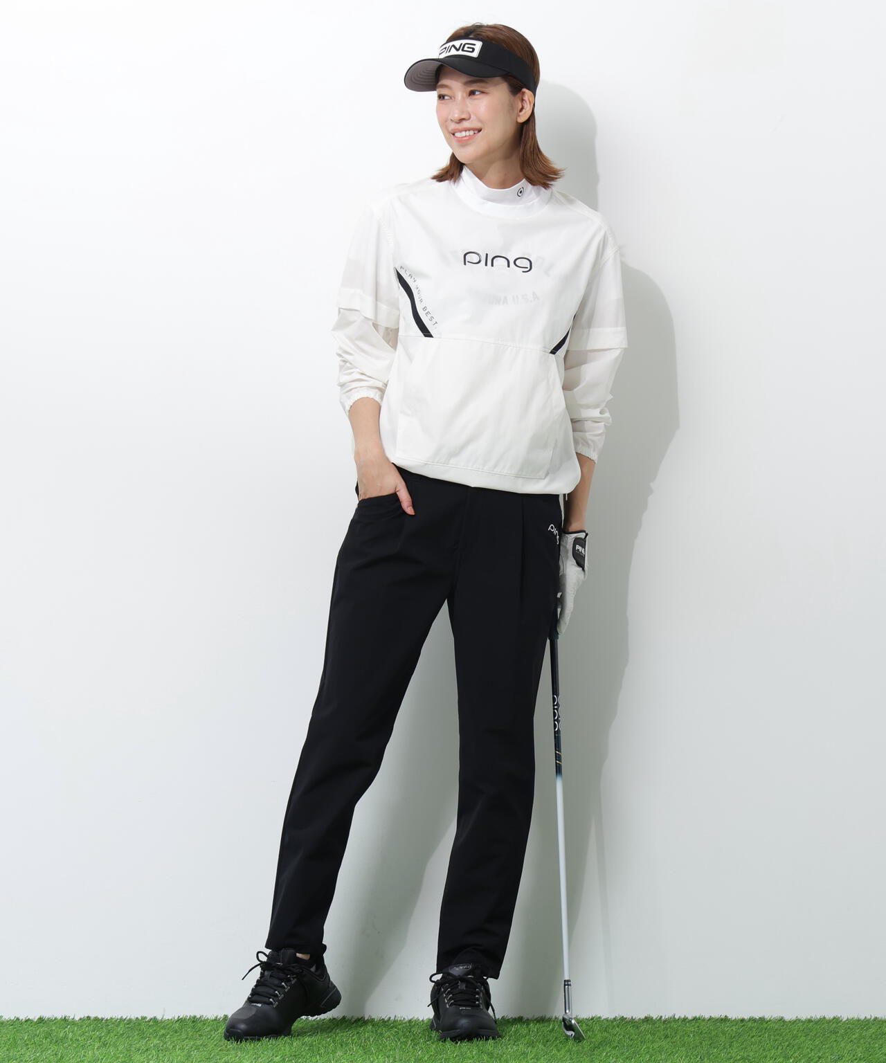 【PING APPAREL】リップストップ2WAYブルゾン <PERFORMANCE> (LADIES)