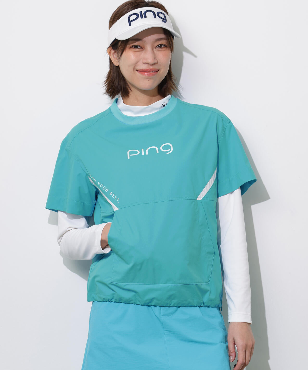 【PING APPAREL】リップストップ2WAYブルゾン <PERFORMANCE> (LADIES)