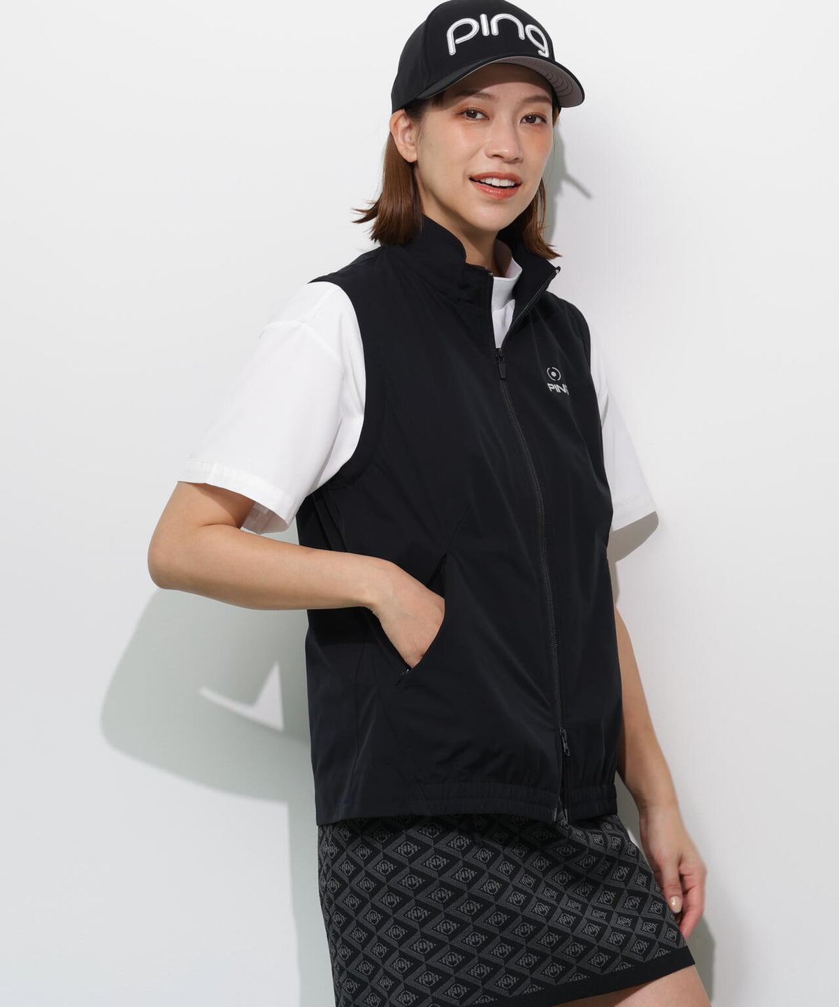 【PING APPAREL】3WAY撥水フルジップフーディーブルゾン <GOLD> (LADIES)