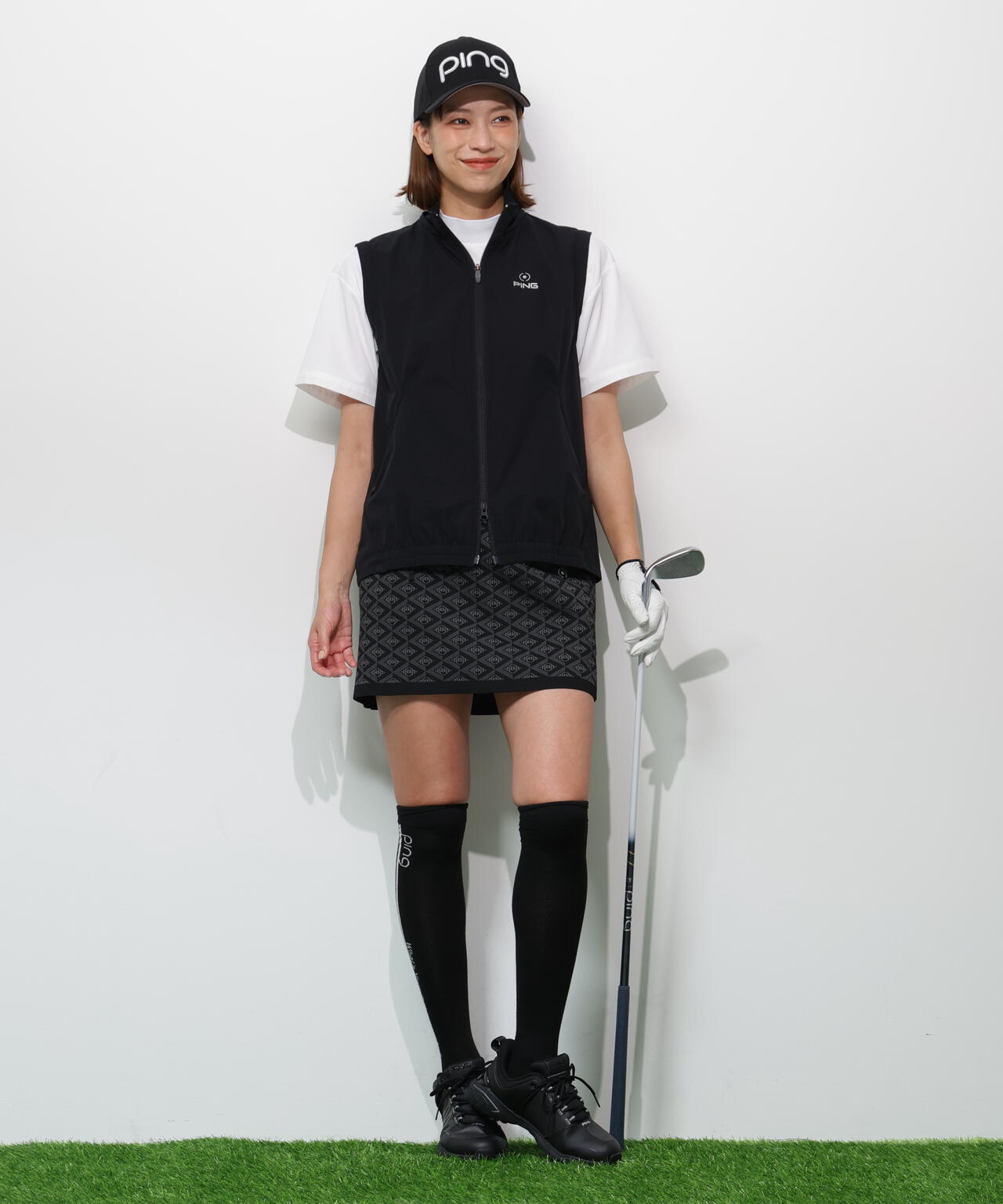 【PING APPAREL】3WAY撥水フルジップフーディーブルゾン <GOLD> (LADIES)