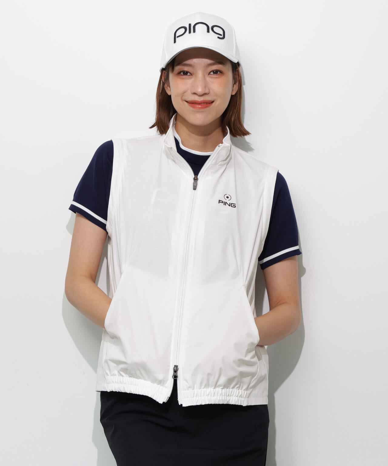 【PING APPAREL】3WAY撥水フルジップフーディーブルゾン <GOLD> (LADIES)