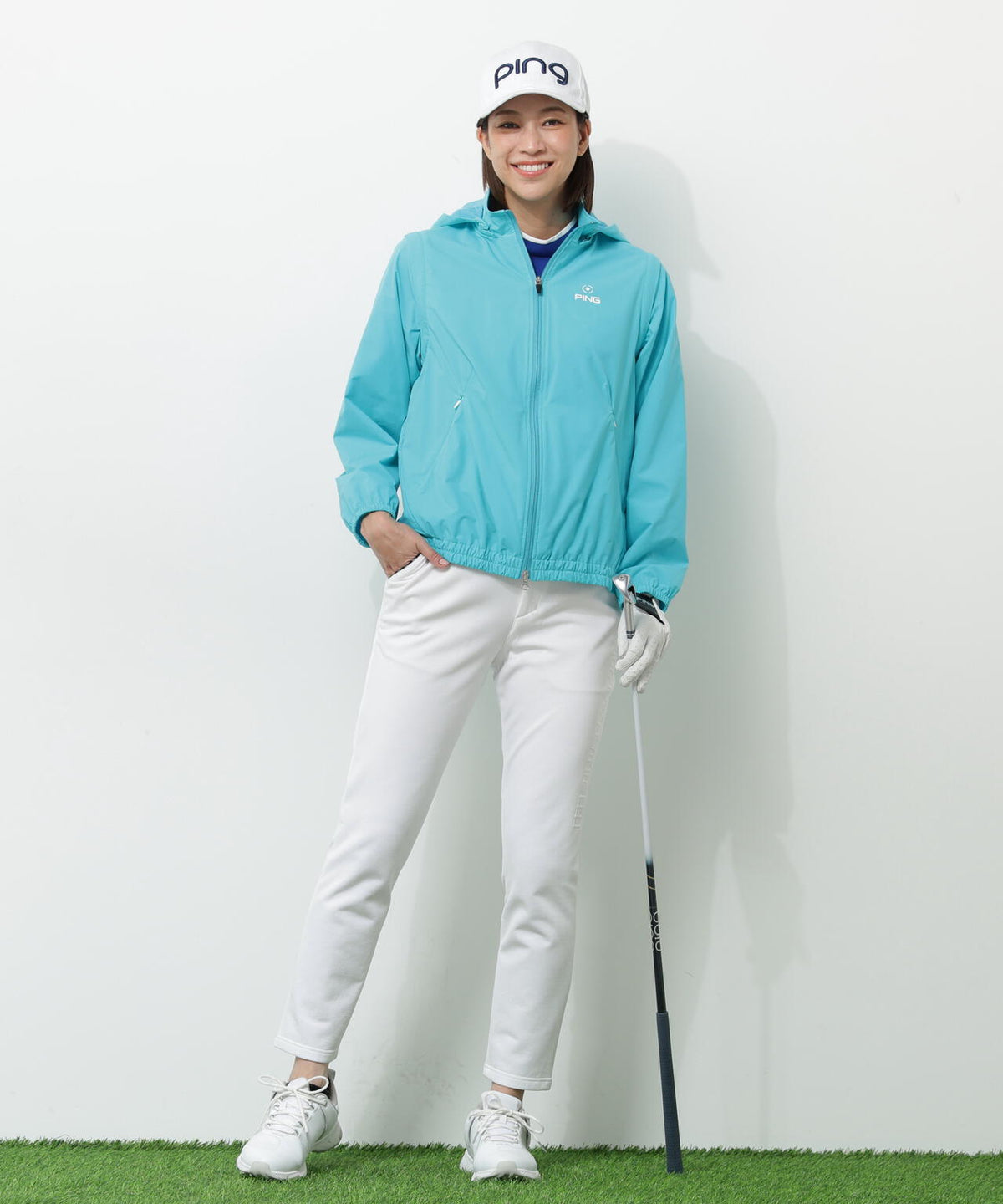 【PING APPAREL】3WAY撥水フルジップフーディーブルゾン <GOLD> (LADIES)