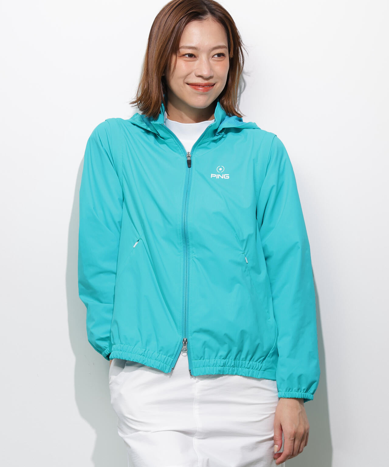 【PING APPAREL】3WAY撥水フルジップフーディーブルゾン <GOLD> (LADIES)