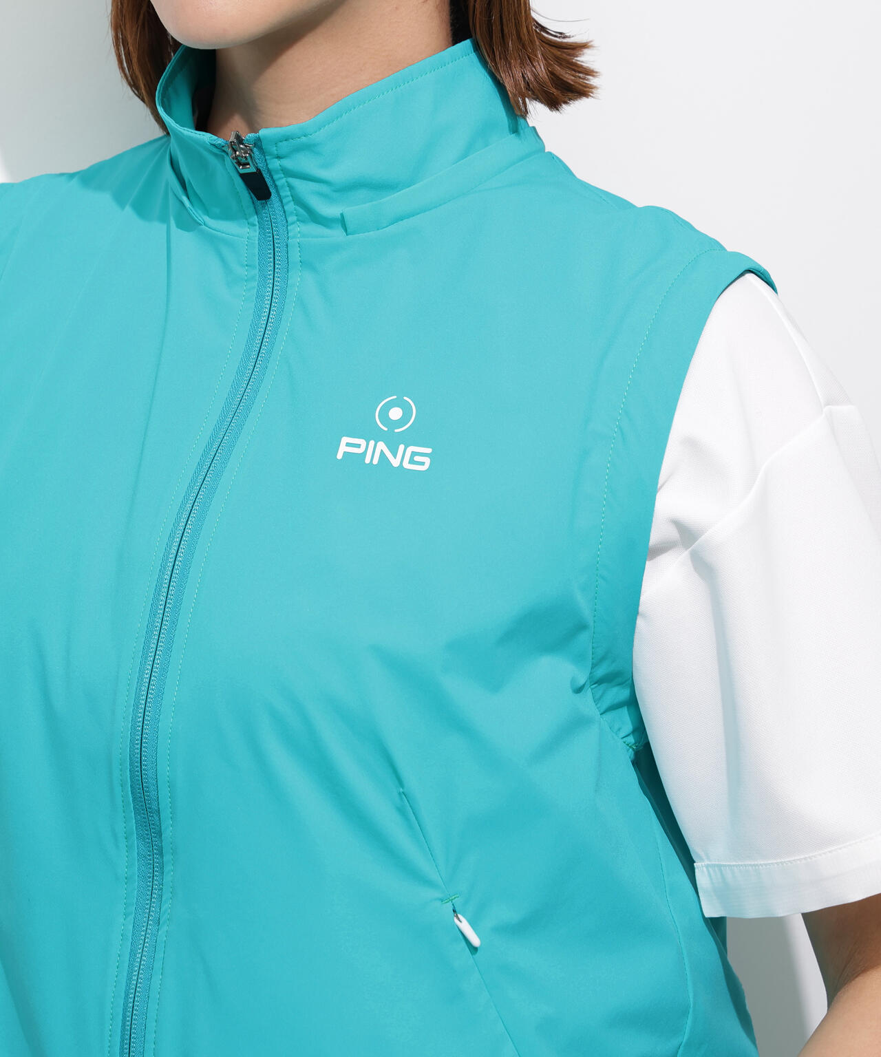 【PING APPAREL】3WAY撥水フルジップフーディーブルゾン <GOLD> (LADIES)
