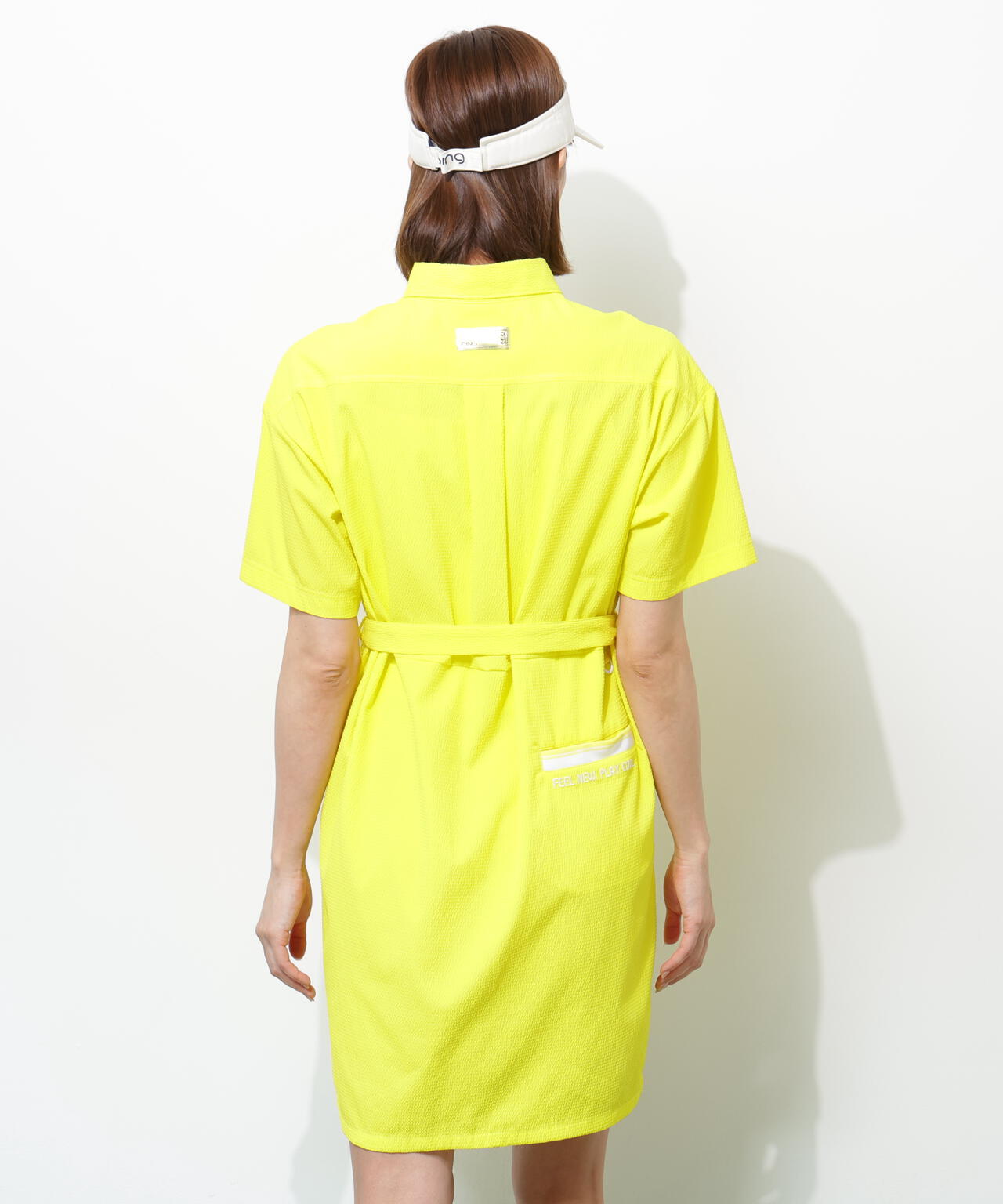 【PING APPAREL】【吸汗速乾・ストレッチ】サッカーワンピース <GOLD> (LADIES)