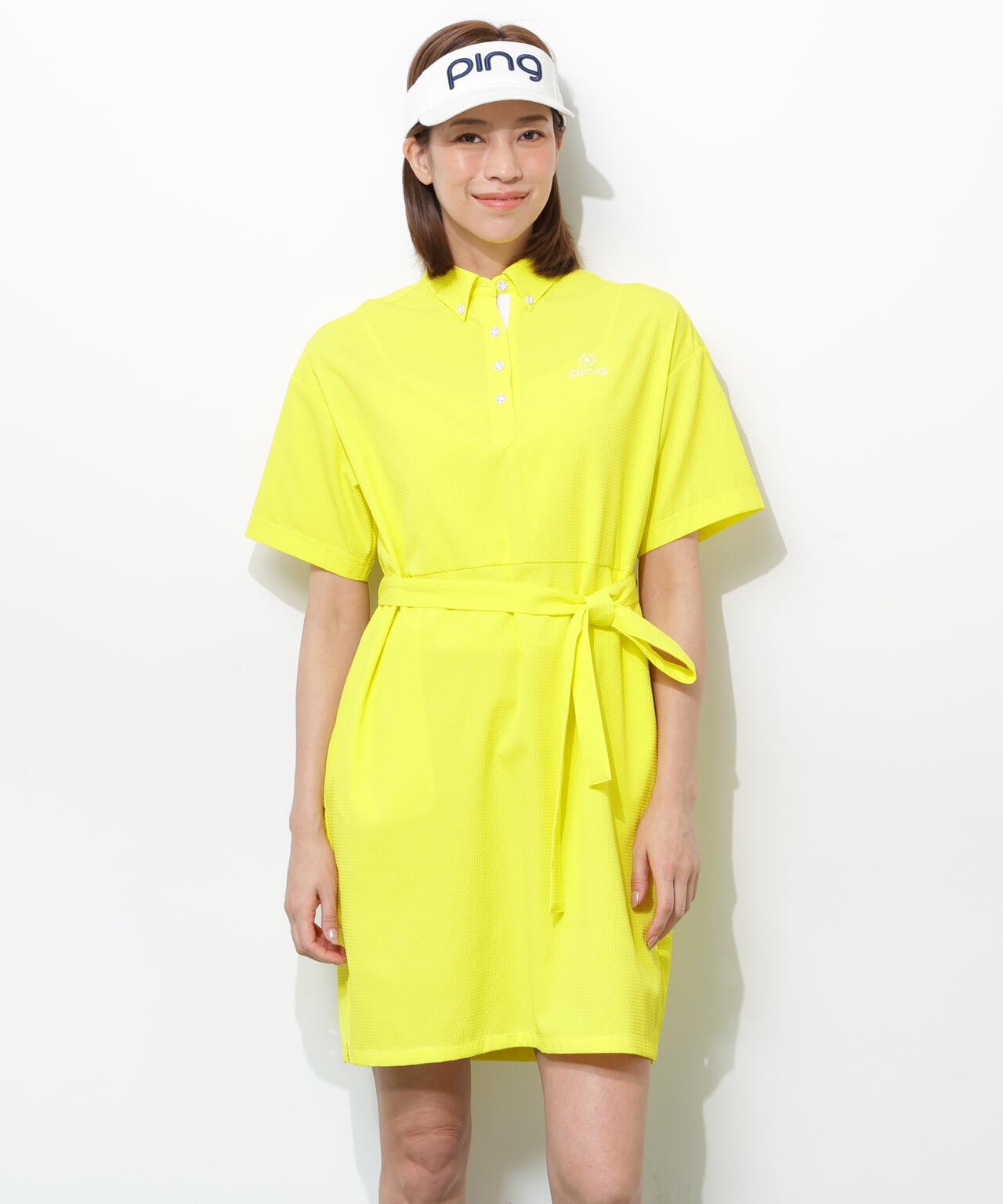 【PING APPAREL】全方向ストレッチサッカーワンピース <GOLD> (LADIES)