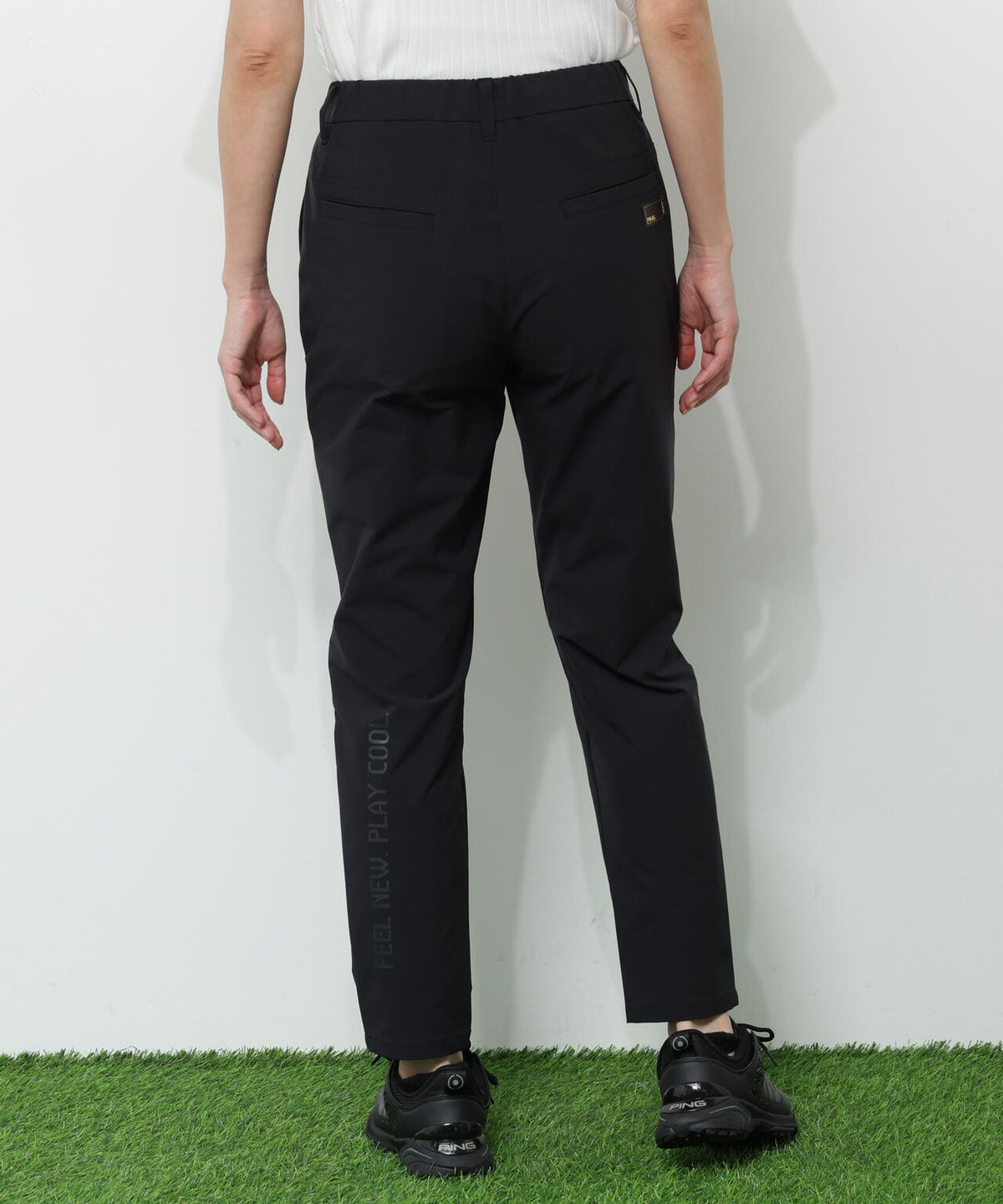 【PING APPAREL】全方向ストレッチパーテックスリミテッドテーパードパンツ <GOLD> (LADIES)