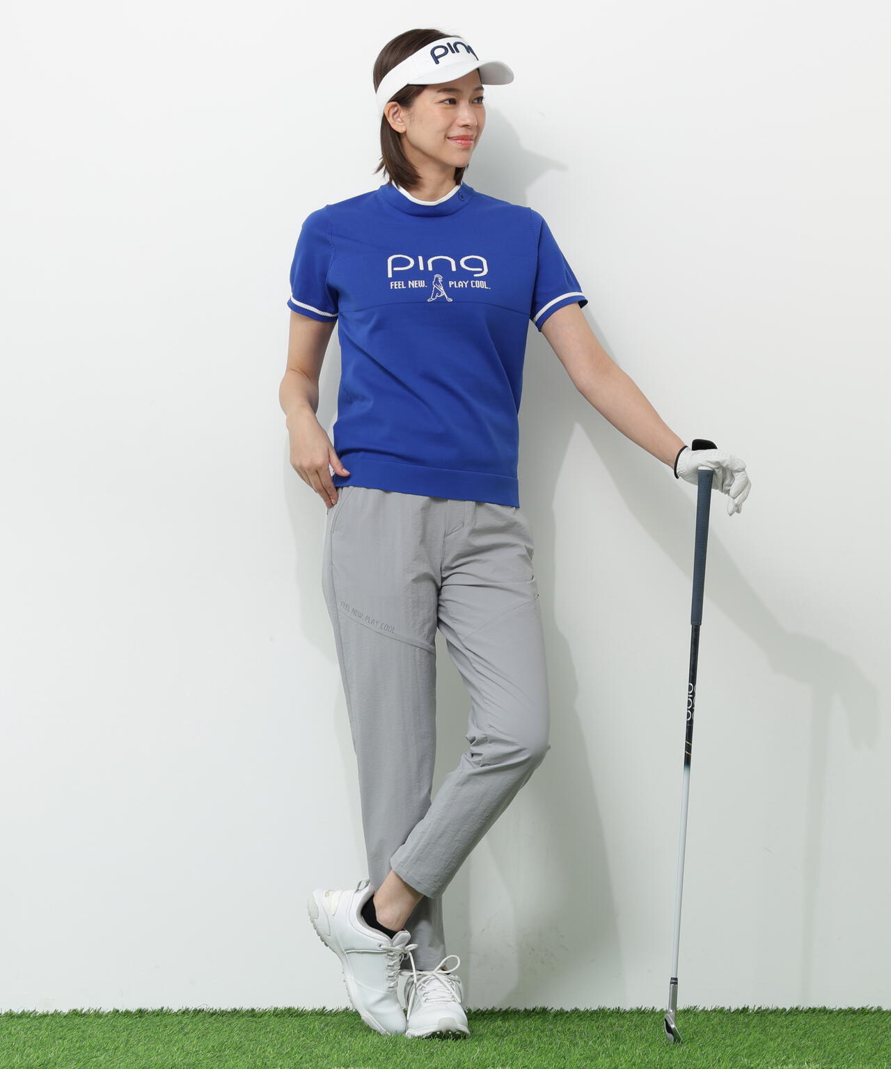 【PING APPAREL】全方向ストレッチパーテックスリミテッドテーパードパンツ <GOLD> (LADIES)