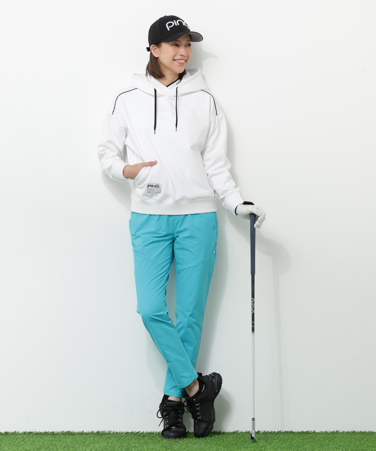 【PING APPAREL】全方向ストレッチパーテックスリミテッドテーパードパンツ <GOLD> (LADIES)