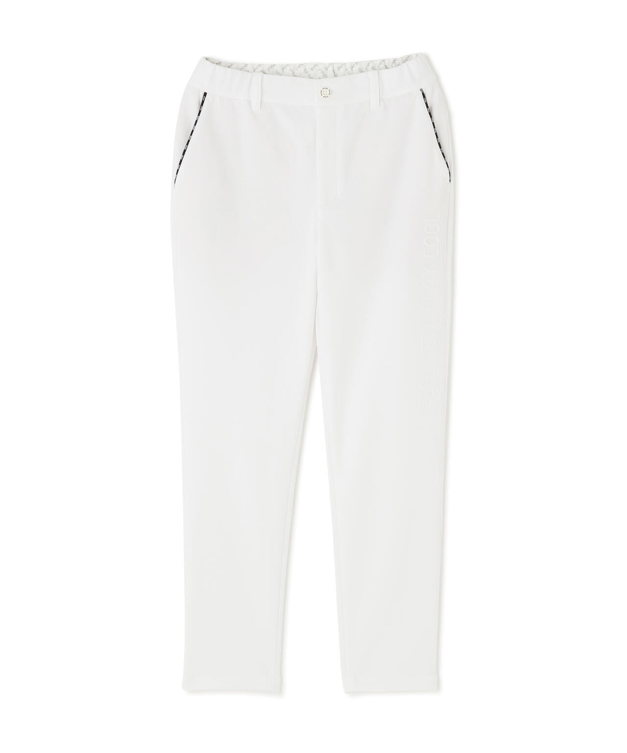 【PING APPAREL】全方向ストレッチ 接結裏メッシュスウェットテーパードパンツ <GOLD> (LADIES)