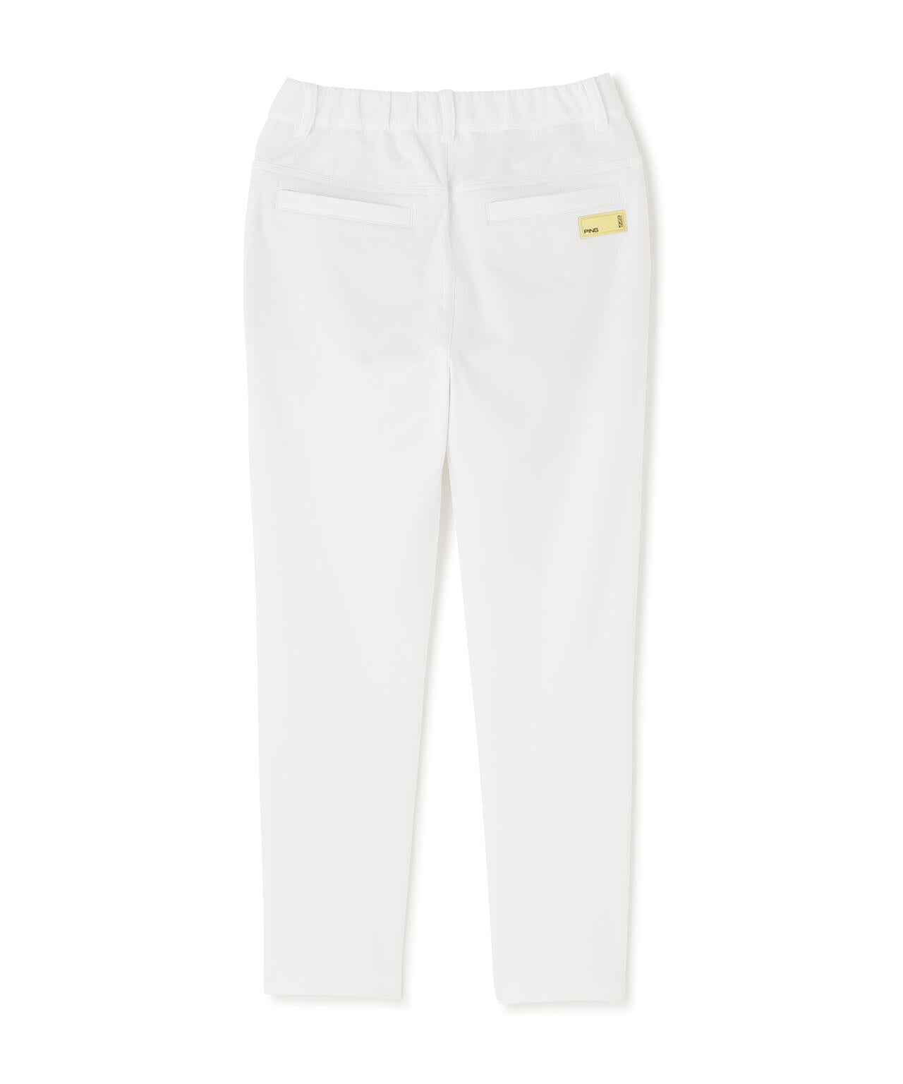 【PING APPAREL】全方向ストレッチ 接結裏メッシュスウェットテーパードパンツ <GOLD> (LADIES)