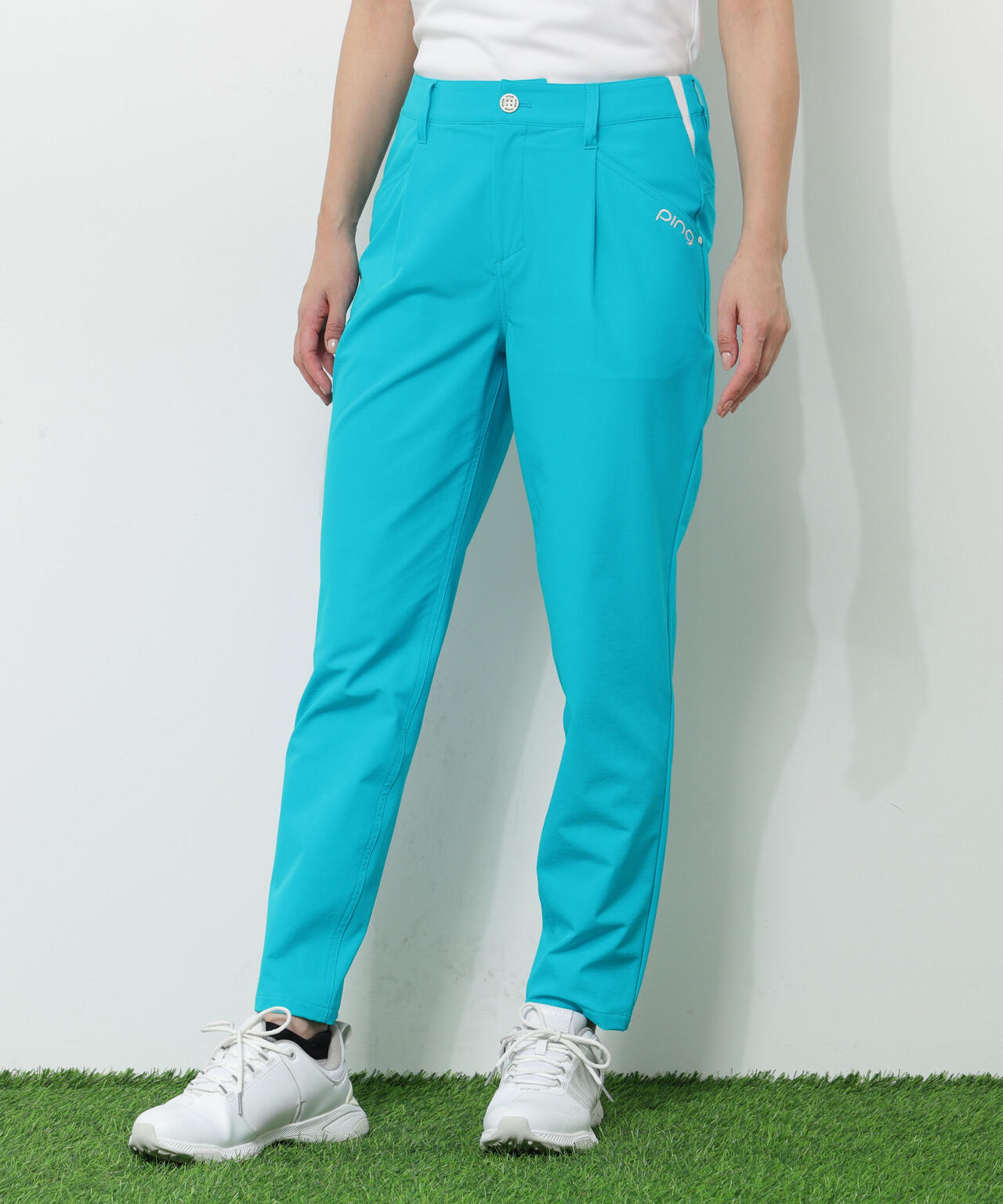 【PING APPAREL】全方向ストレッチ二重織フィット&ストレッチワンタックテーパードパンツ<PERFORMANCE> (LADIES)