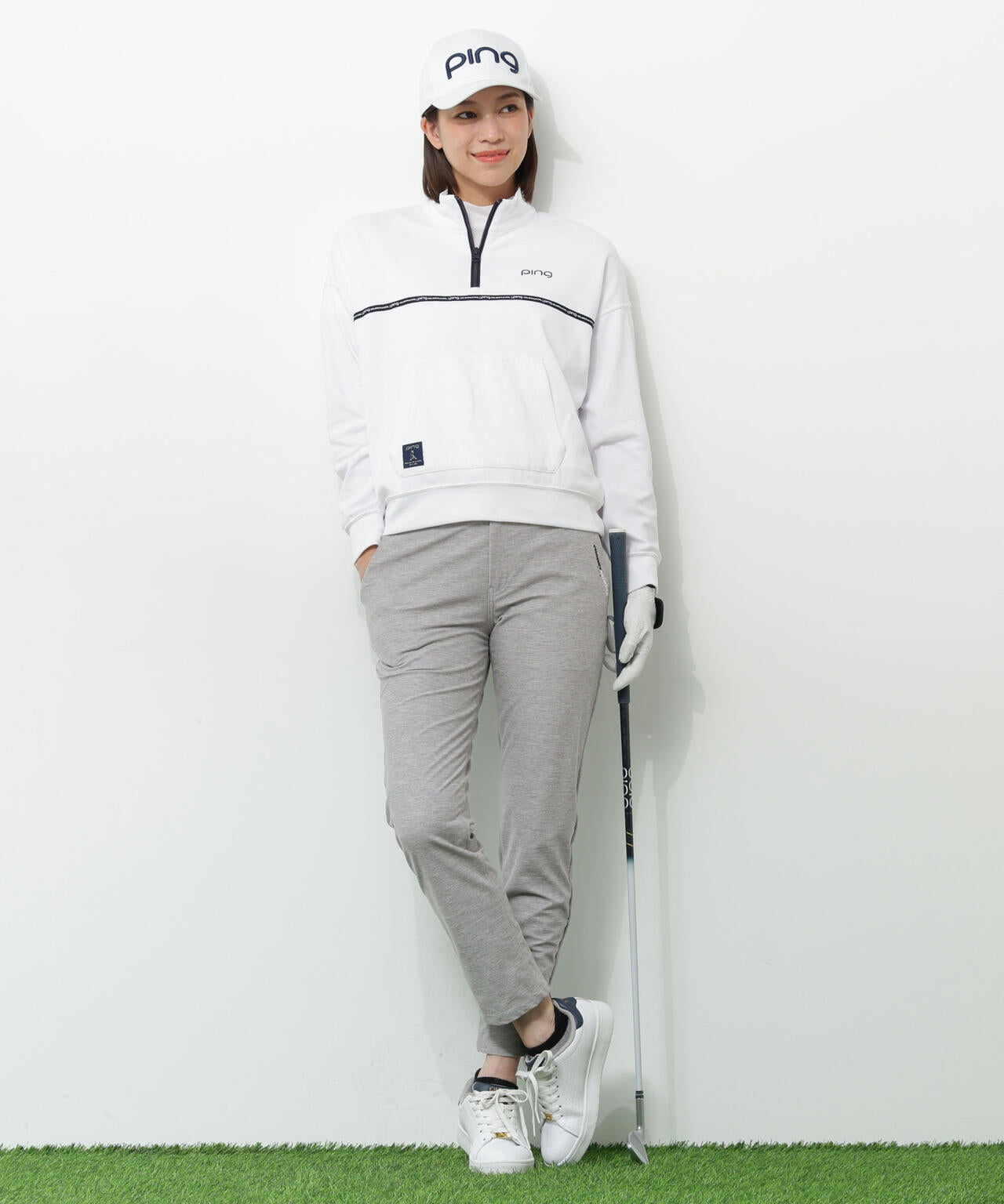 【PING APPAREL】全方向ストレッチツイルテーパードパンツ <NATIVE> (LADIES)