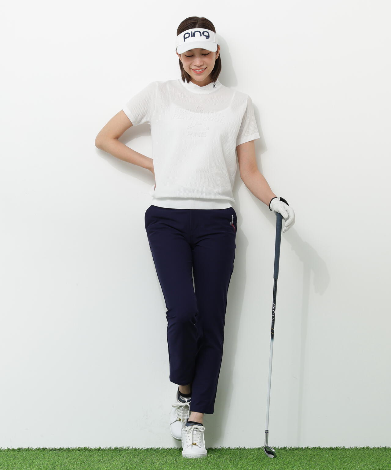 【PING APPAREL】全方向ストレッチツイルテーパードパンツ <NATIVE> (LADIES)