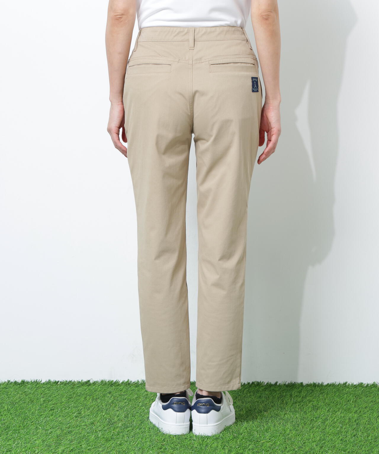 【PING APPAREL】全方向ストレッチニットツイル フィット&ストレッチテーパードパンツ <NATIVE> (LADIES)