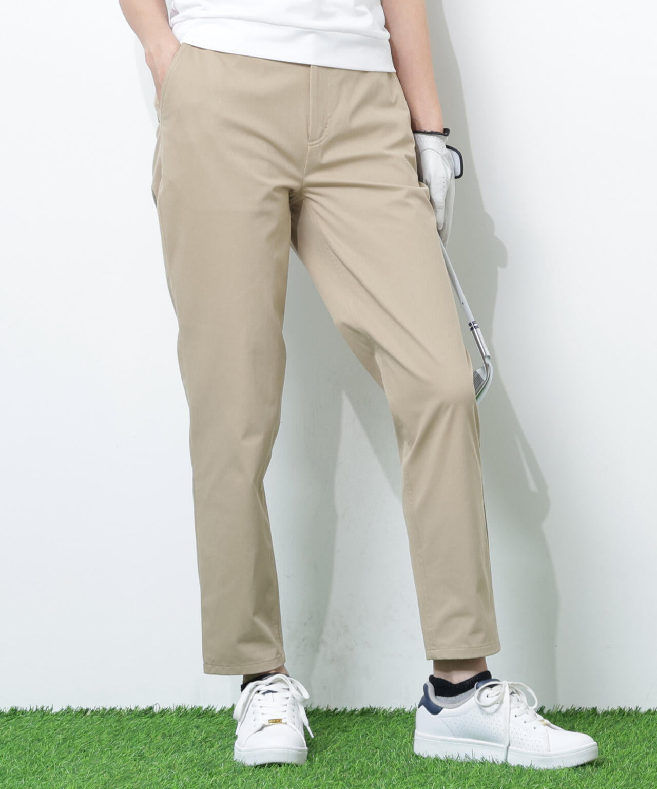 【PING APPAREL】全方向ストレッチニットツイル フィット&ストレッチテーパードパンツ <NATIVE> (LADIES)