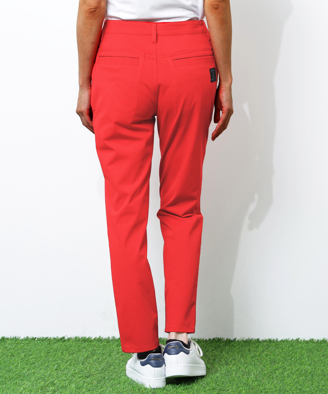 【PING APPAREL】全方向ストレッチニットツイル フィット&ストレッチテーパードパンツ <NATIVE> (LADIES)