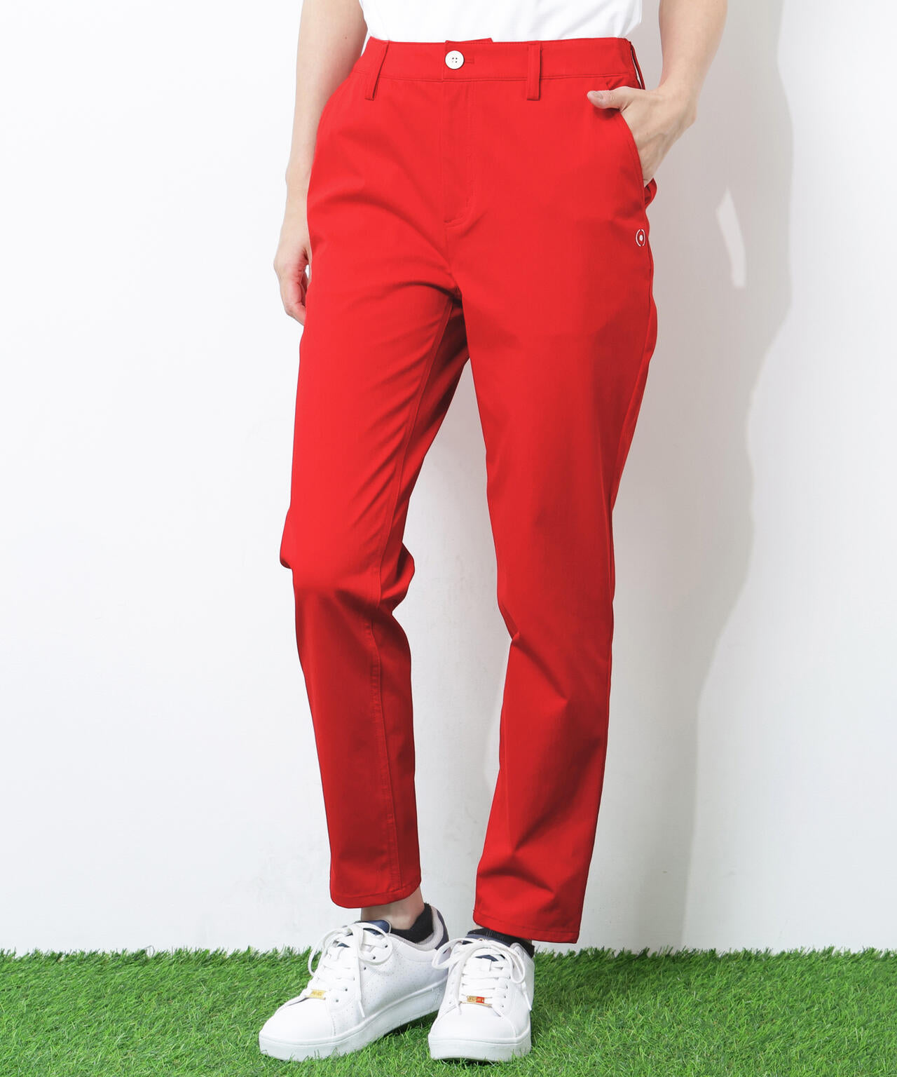 【PING APPAREL】全方向ストレッチニットツイル フィット&ストレッチテーパードパンツ <NATIVE> (LADIES)
