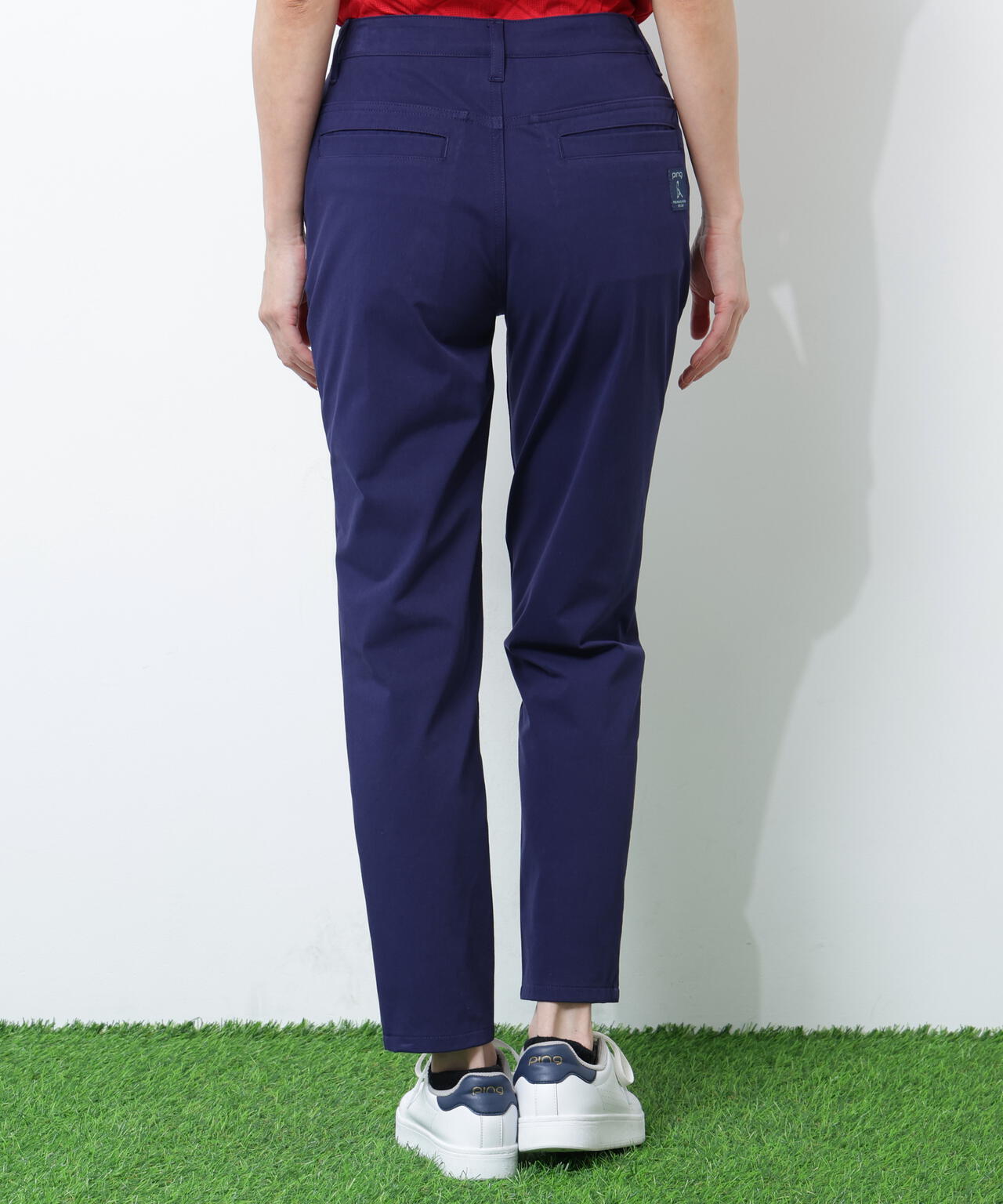 【PING APPAREL】全方向ストレッチニットツイル フィット&ストレッチテーパードパンツ <NATIVE> (LADIES)