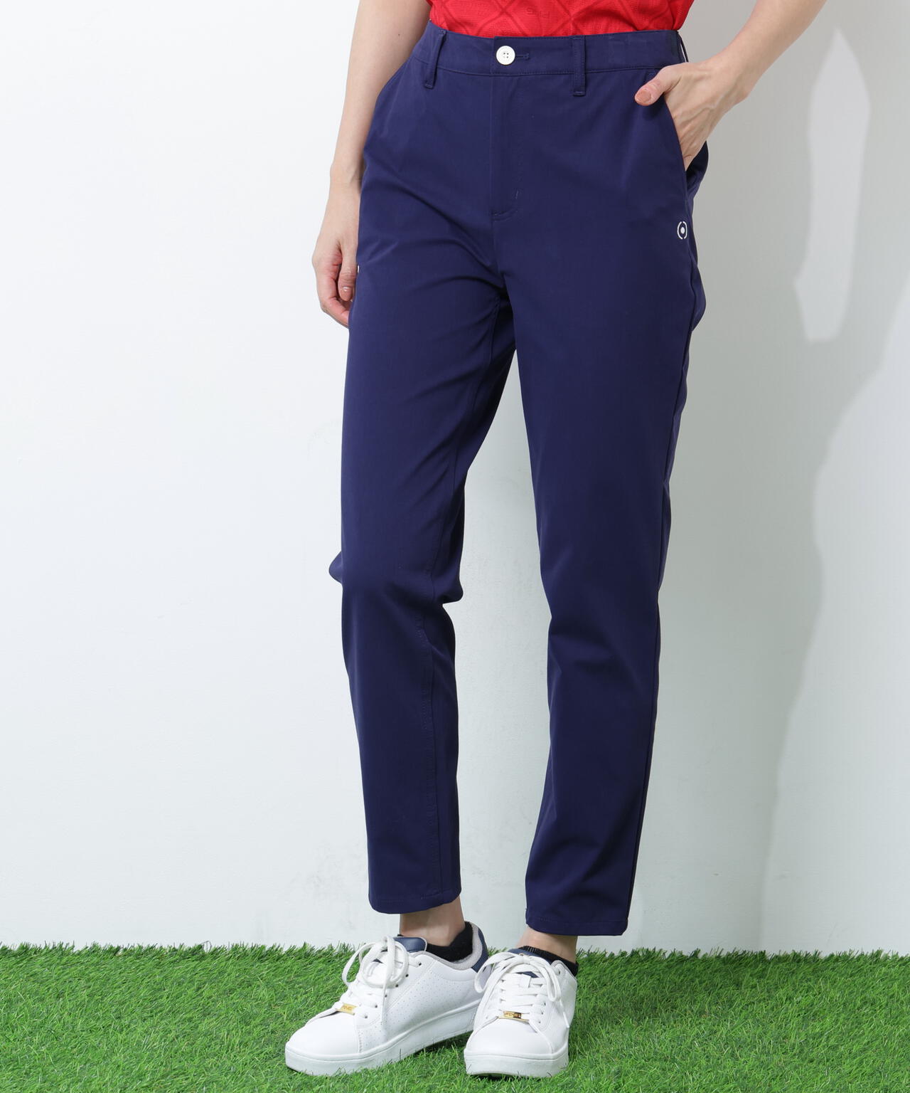 【PING APPAREL】全方向ストレッチニットツイル フィット&ストレッチテーパードパンツ <NATIVE> (LADIES)