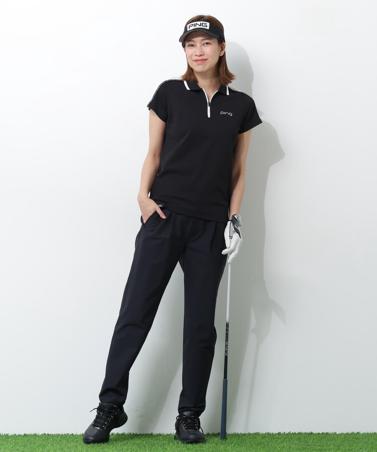 【PING APPAREL】全方向ストレッチドビーワンタックテーパードパンツ <PERFORMANCE> (LADIES)