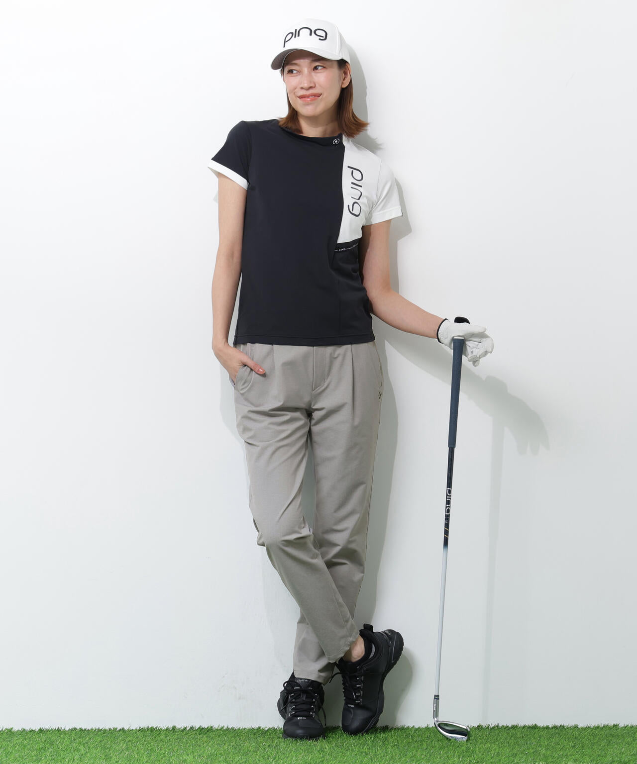 【PING APPAREL】全方向ストレッチドビーワンタックテーパードパンツ <PERFORMANCE> (LADIES)