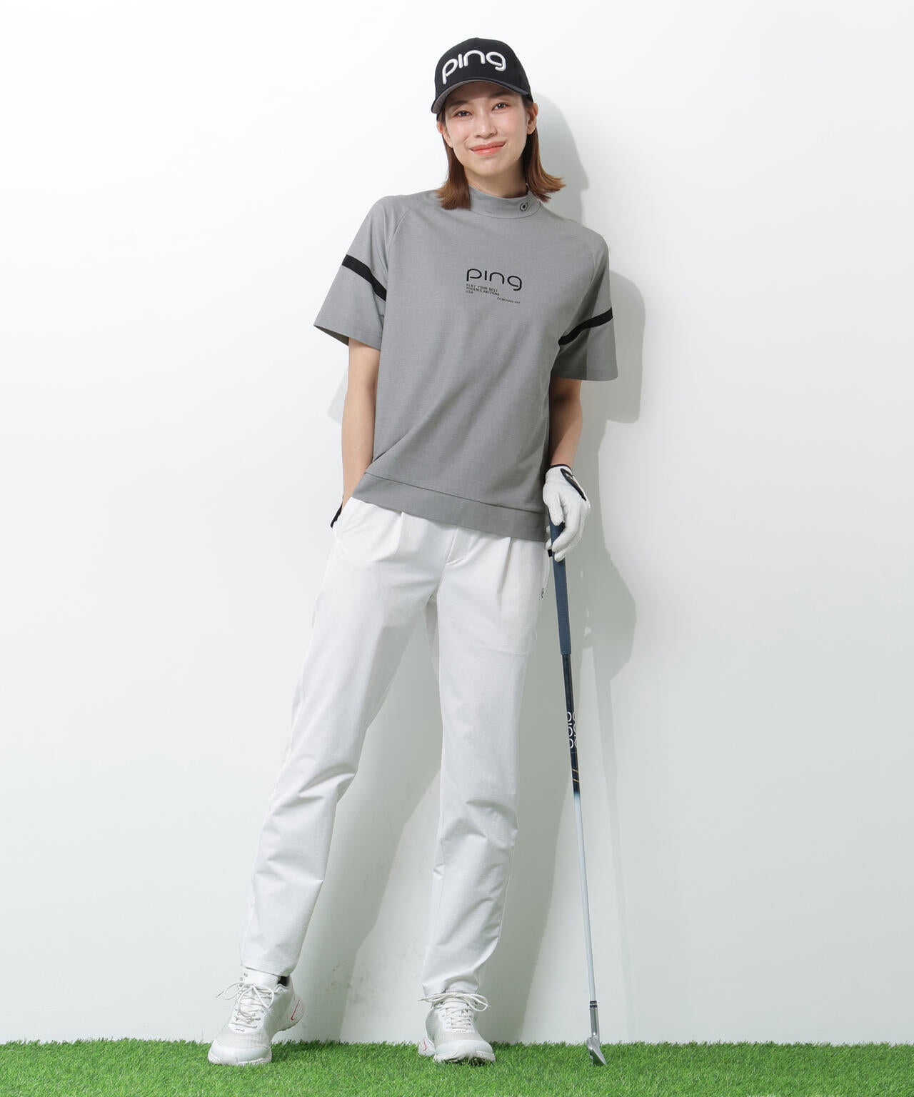 【PING APPAREL】全方向ストレッチドビーワンタックテーパードパンツ <PERFORMANCE> (LADIES)