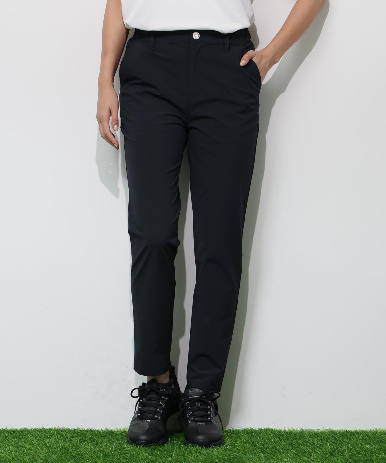 【PING APPAREL】全方向ストレッチドライタッチリップストップパンツ <GOLD> (LADIES)