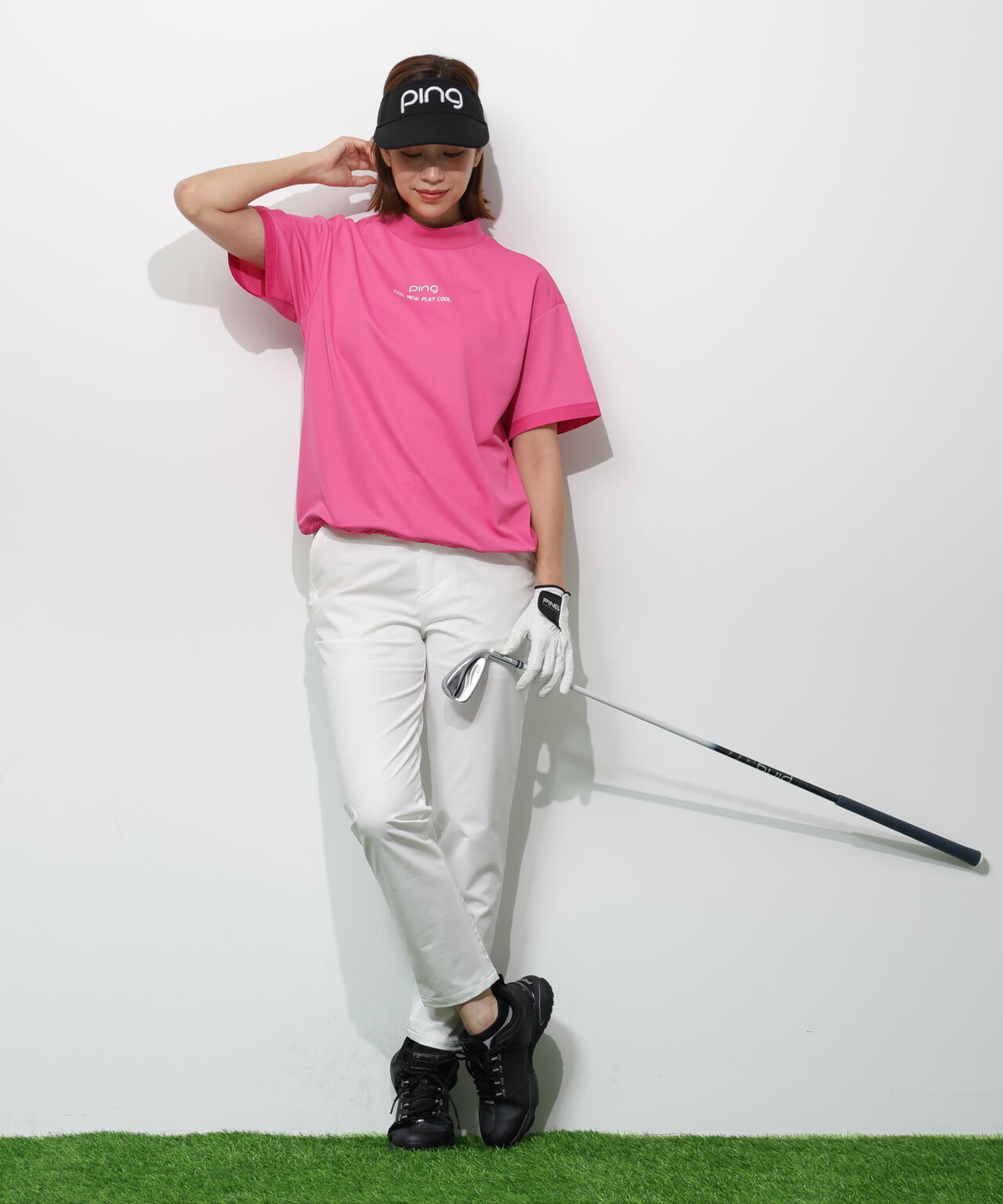 【PING APPAREL】全方向ストレッチドライタッチリップストップパンツ <GOLD> (LADIES)