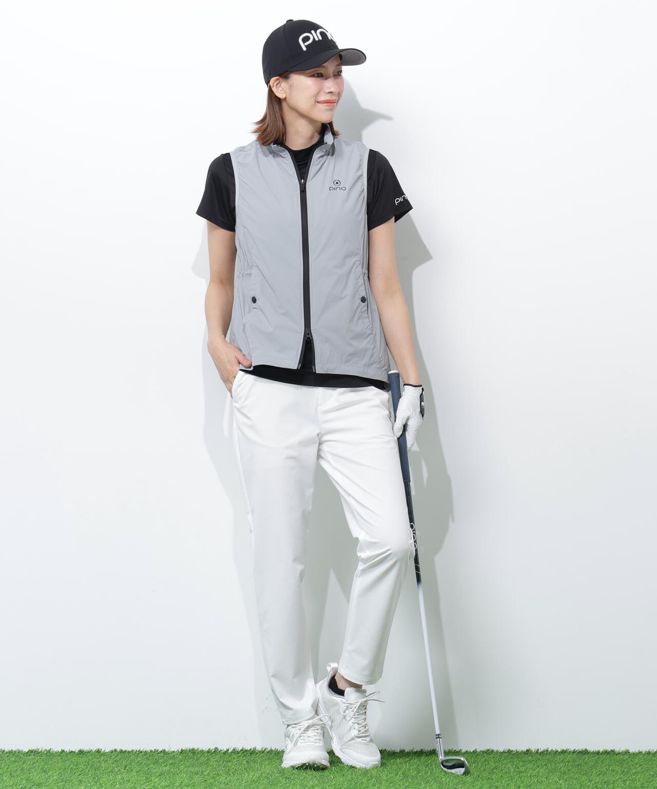 【PING APPAREL】全方向ストレッチドライタッチリップストップパンツ <GOLD> (LADIES)
