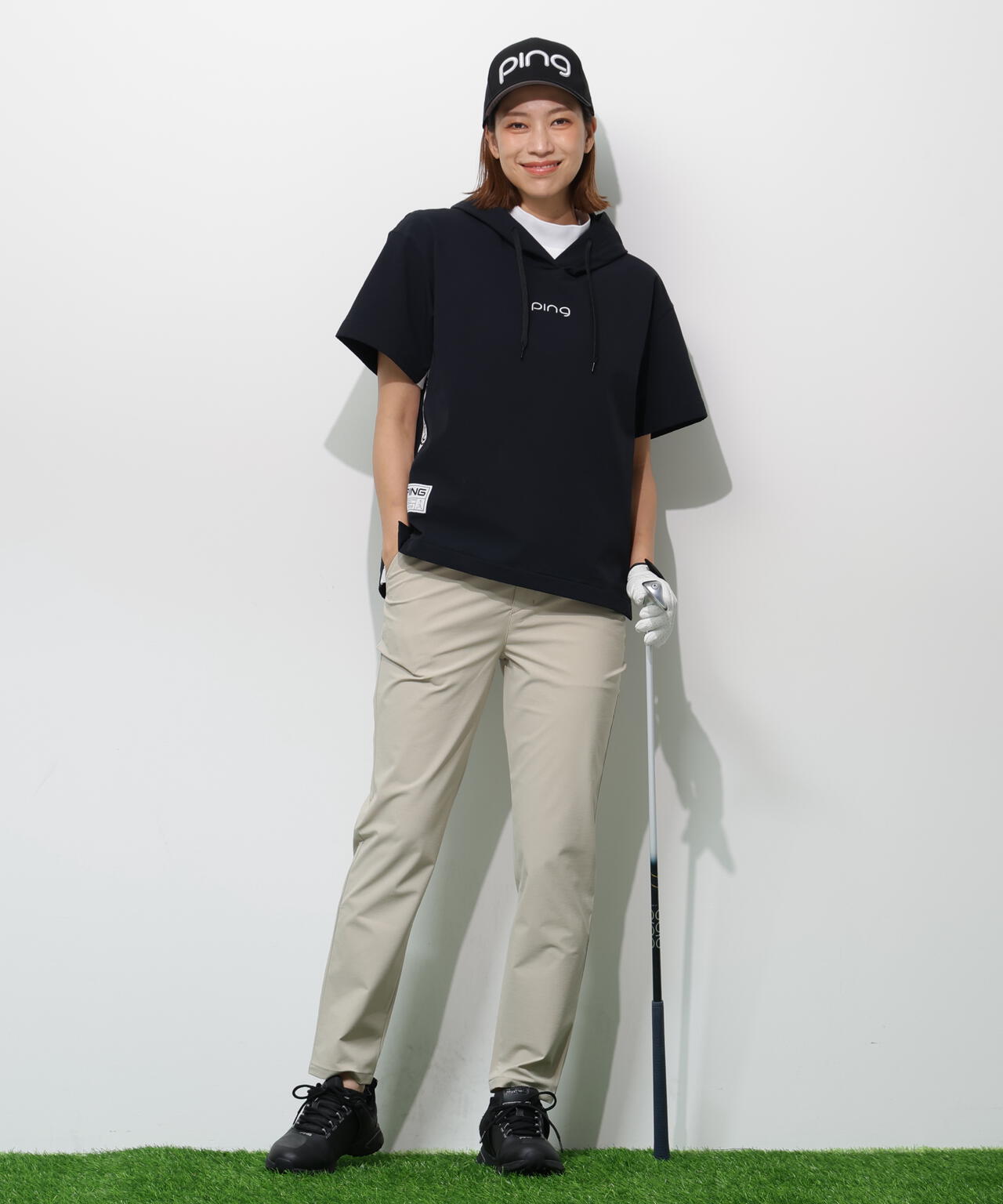 【PING APPAREL】全方向ストレッチドライタッチリップストップパンツ <GOLD> (LADIES)