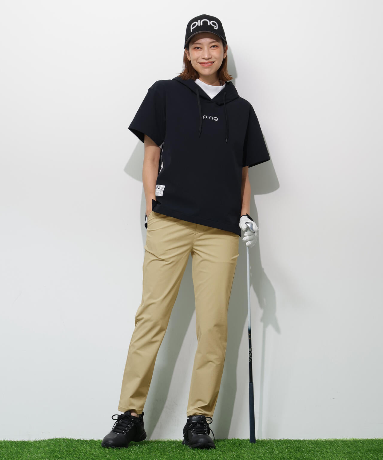 【PING APPAREL】全方向ストレッチドライタッチリップストップパンツ <GOLD> (LADIES)
