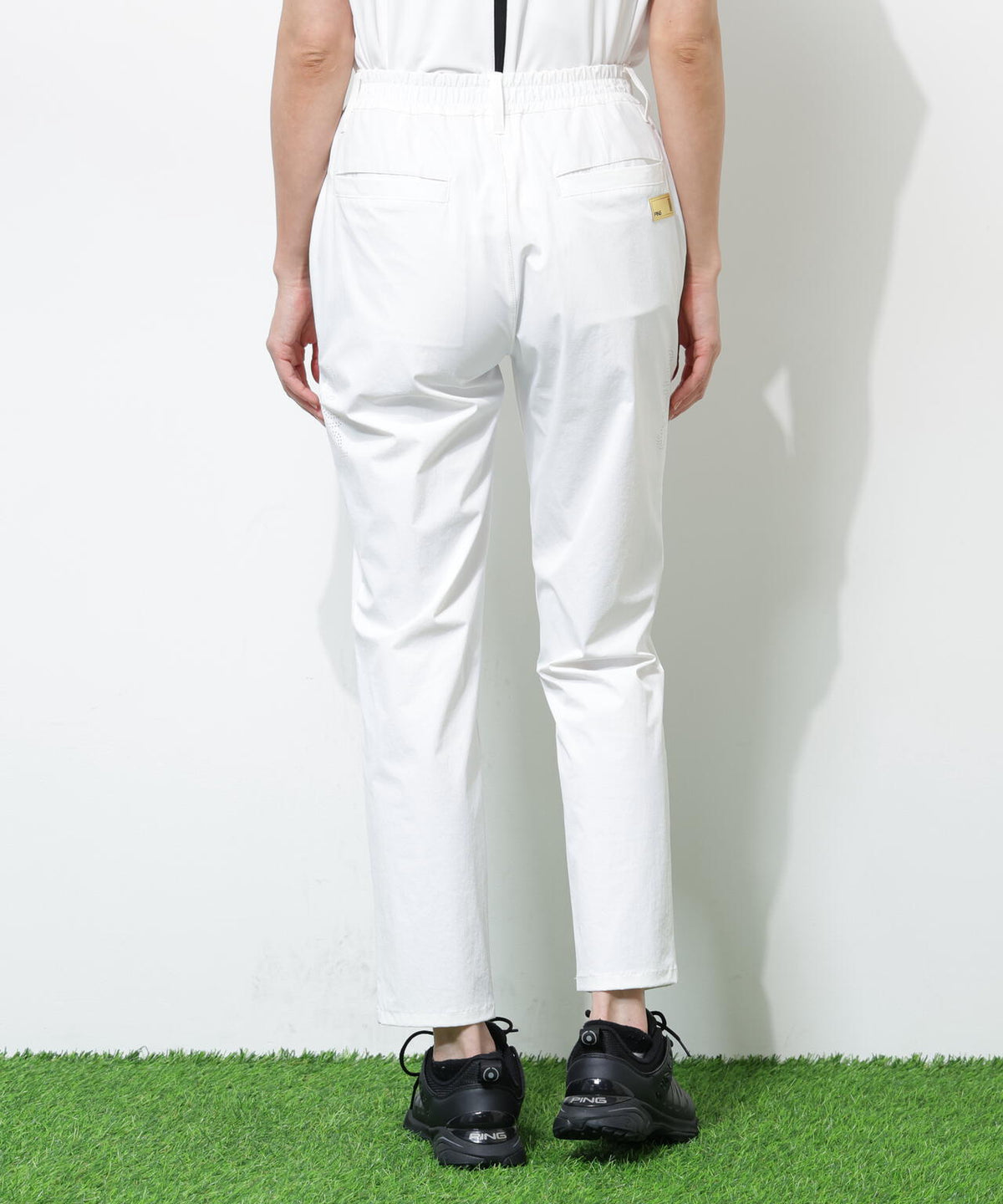 【PING APPAREL】【接触冷感・ストレッチ】テーパードパンツ <GOLD> (LADIES)