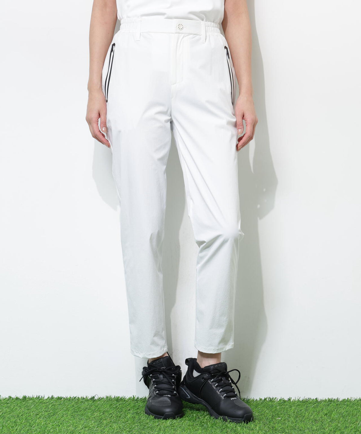 【PING APPAREL】【接触冷感・ストレッチ】テーパードパンツ <GOLD> (LADIES)